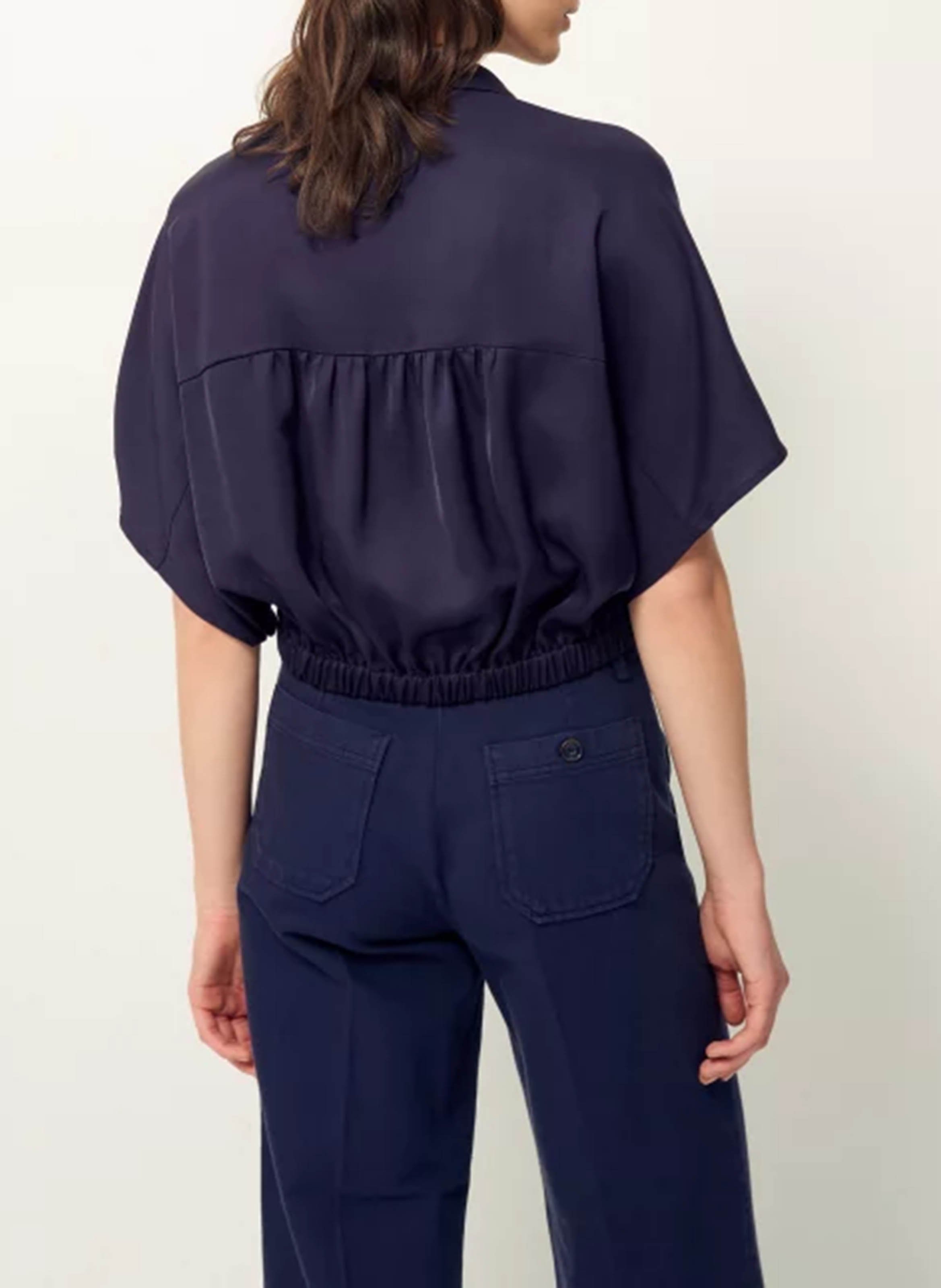 Jean droit taille haute en coton SESSUN Bleu