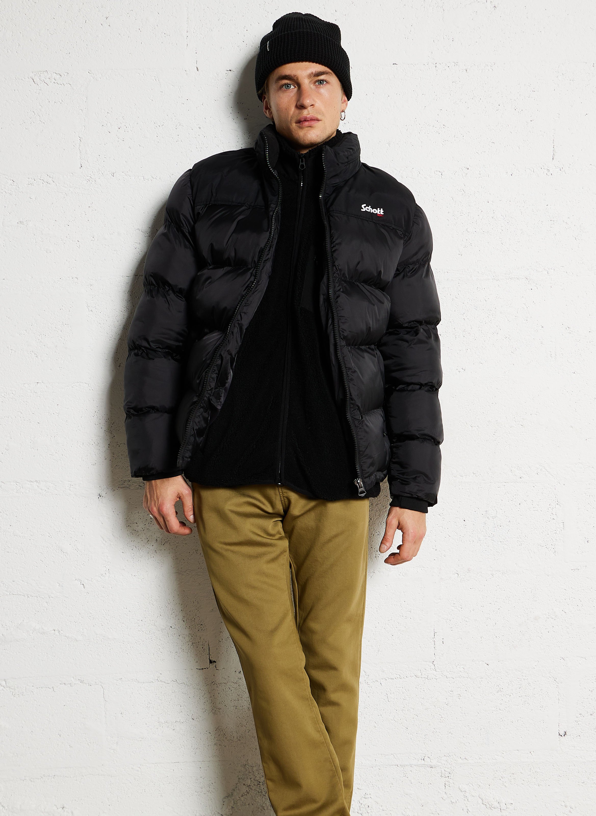 Doudoune col montant Noir