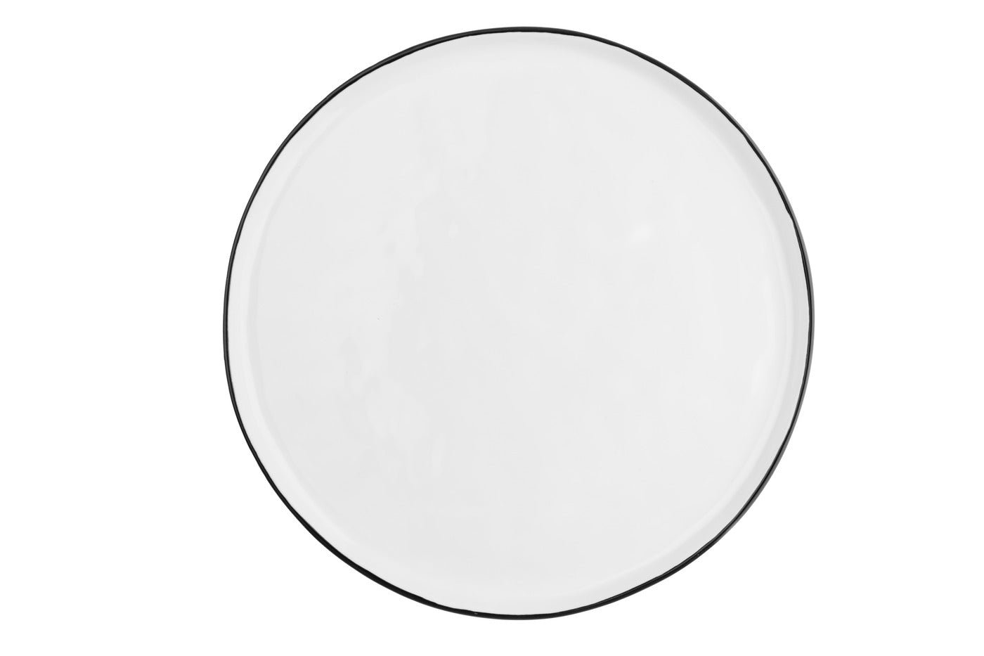 Pure plate ø27.5cm - 4 pieces - snow white BJORN White