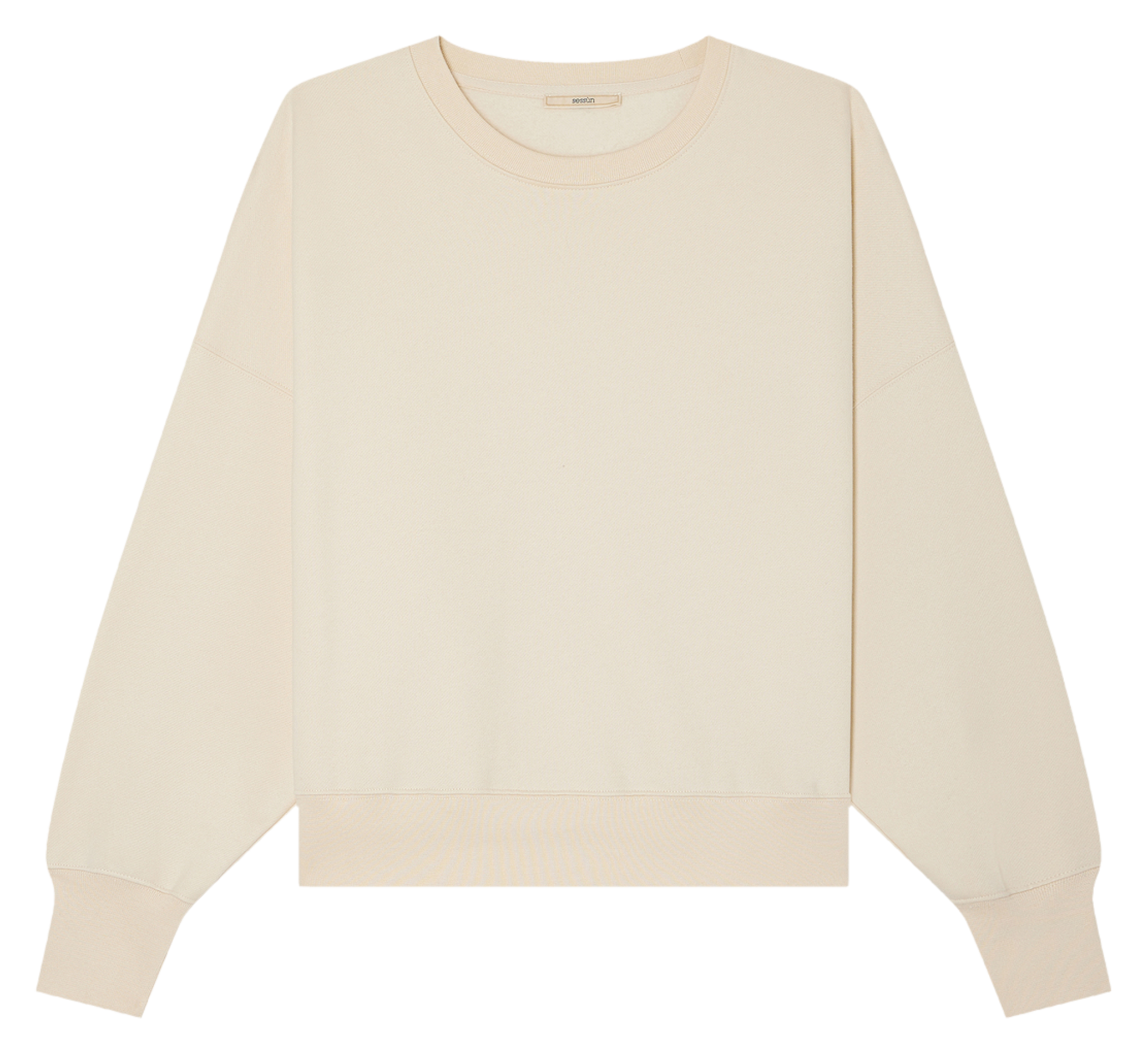 Sweat court oversize en coton  SESSUN Beige