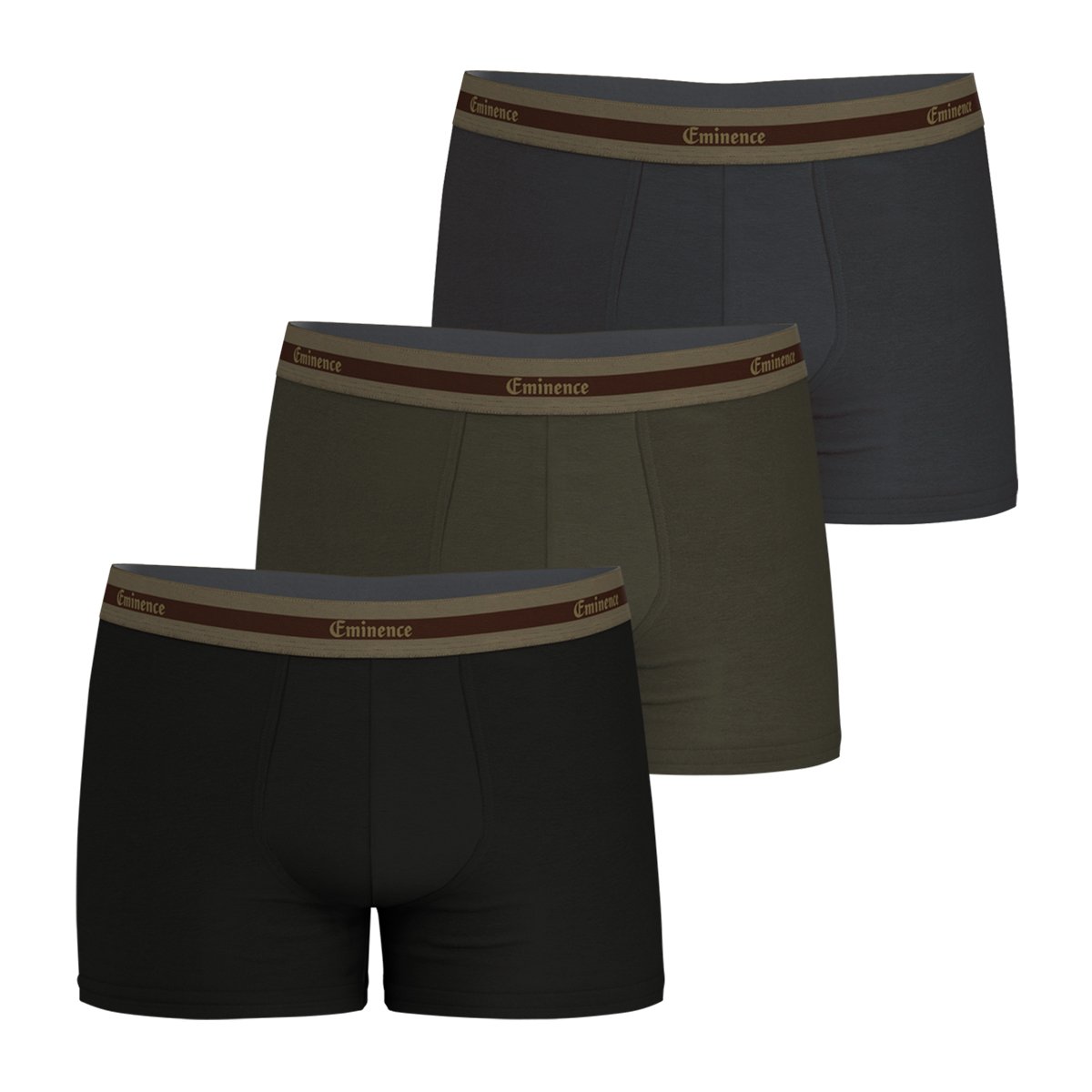 Pack of 3 organic cotton selection boxer shorts EMINENCE Multicolored