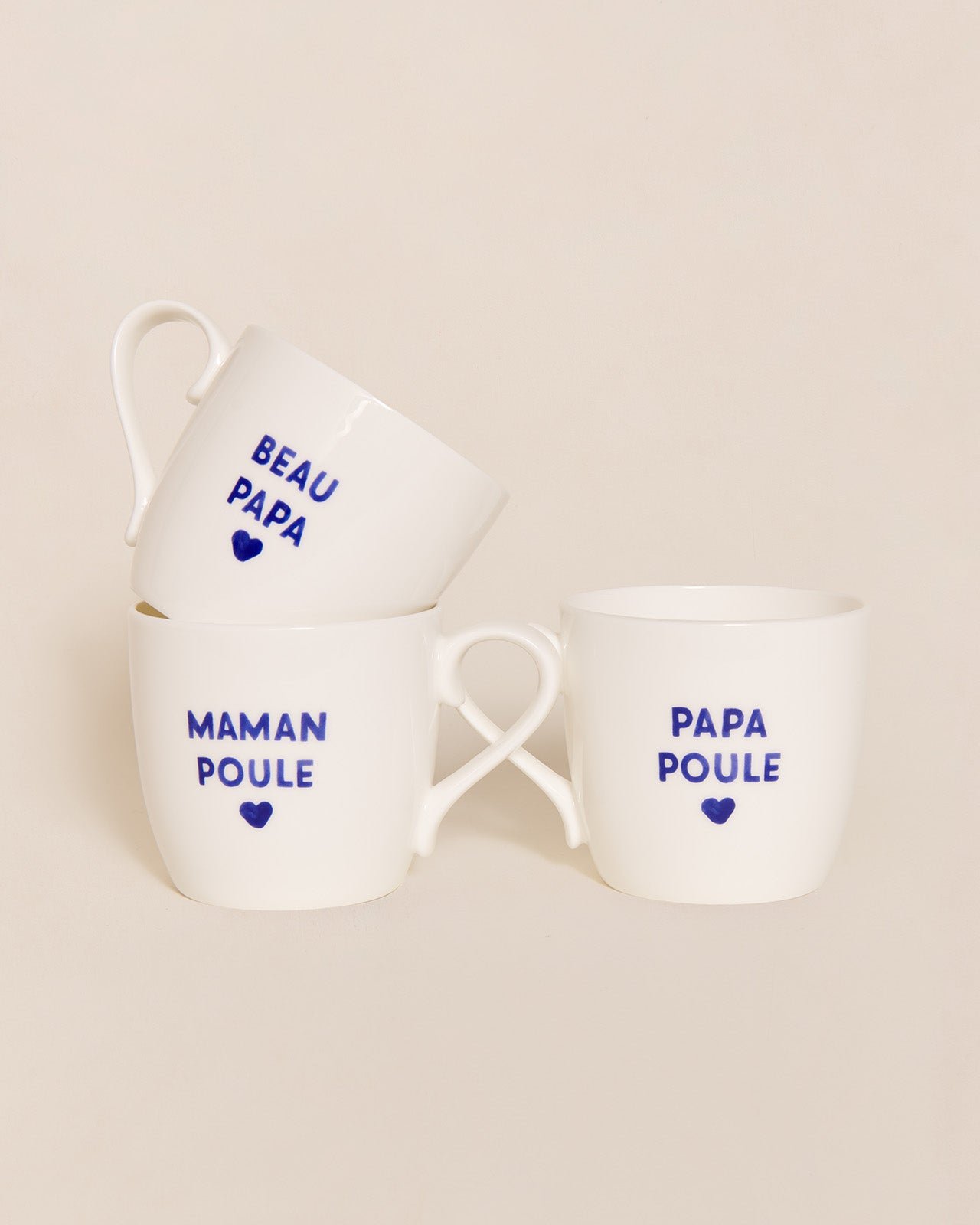 The mug "daddy rooster" EMOI EMOI White