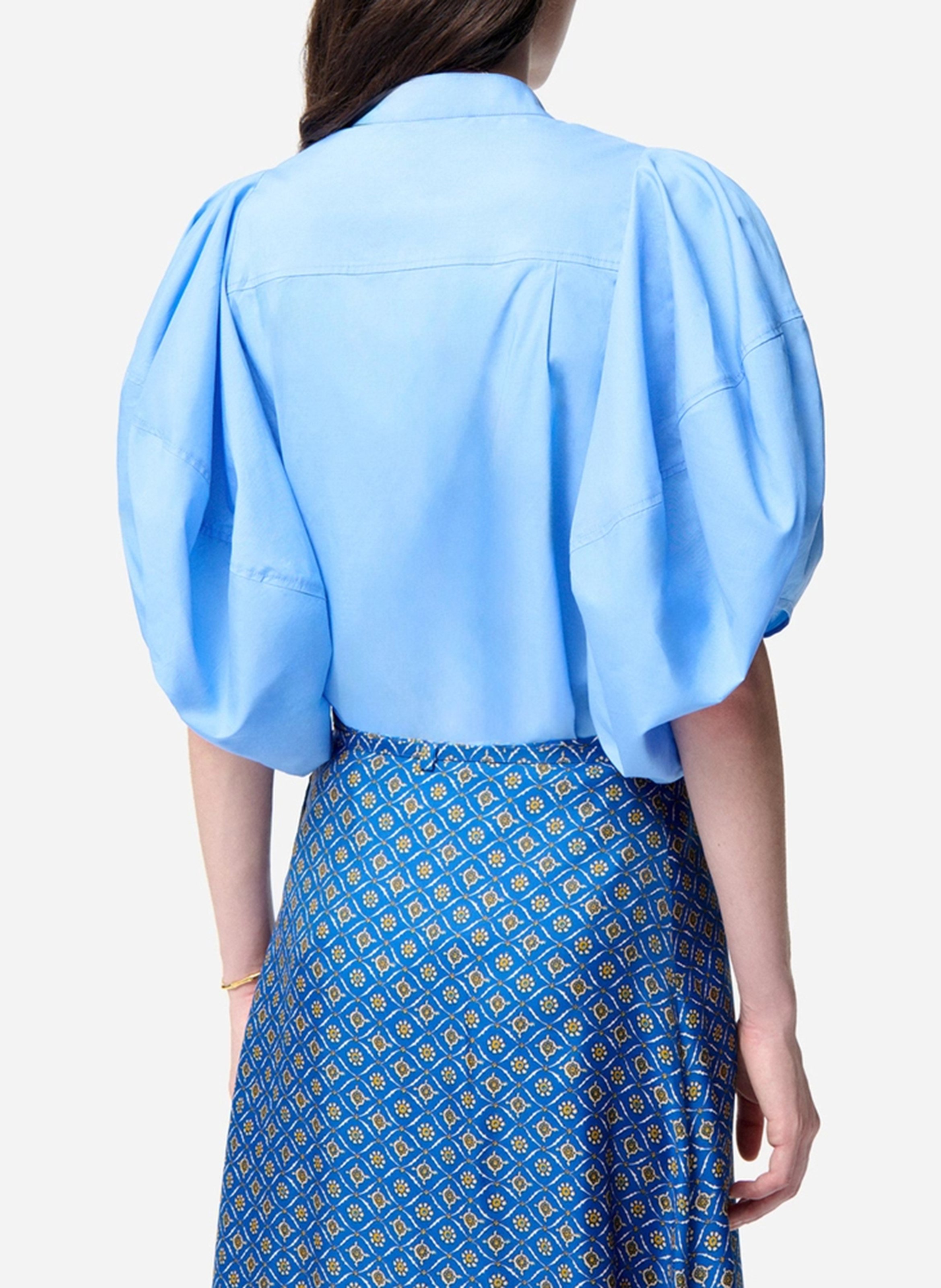 Blouse met ronde hals VANESSA BRUNO Blauw