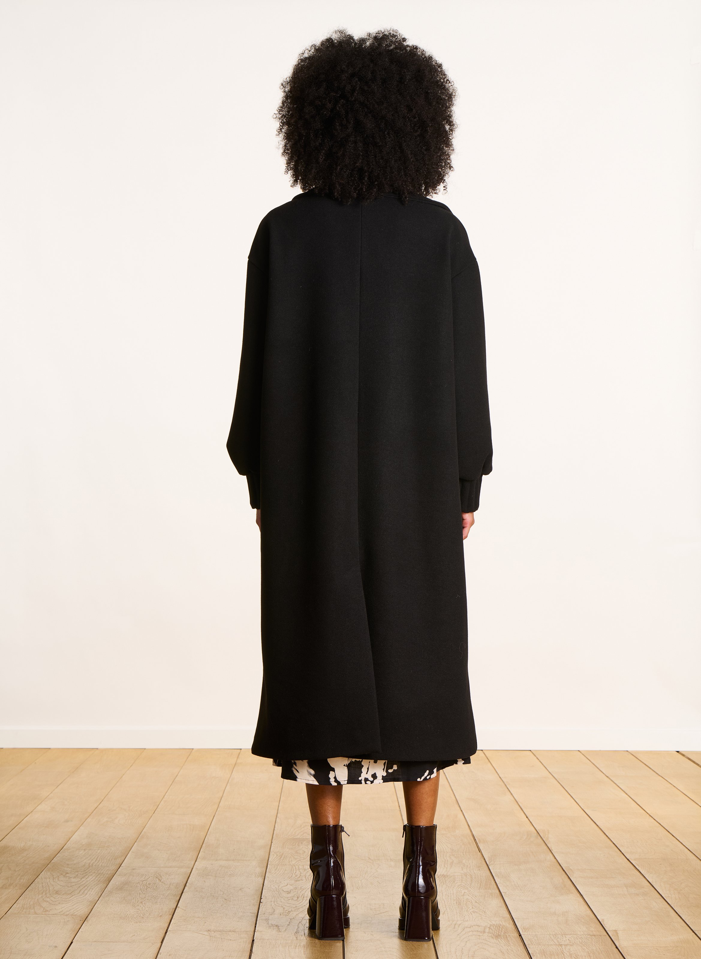 Jas met reverskraag LA FEE MARABOUTEE Zwart