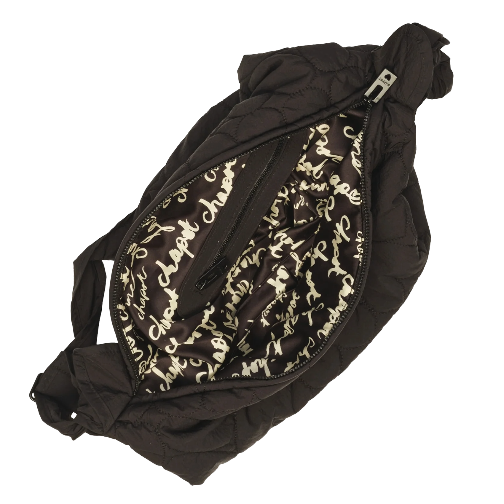 Sac bandoulière matelassage cœur FABIENNE CHAPOT Noir