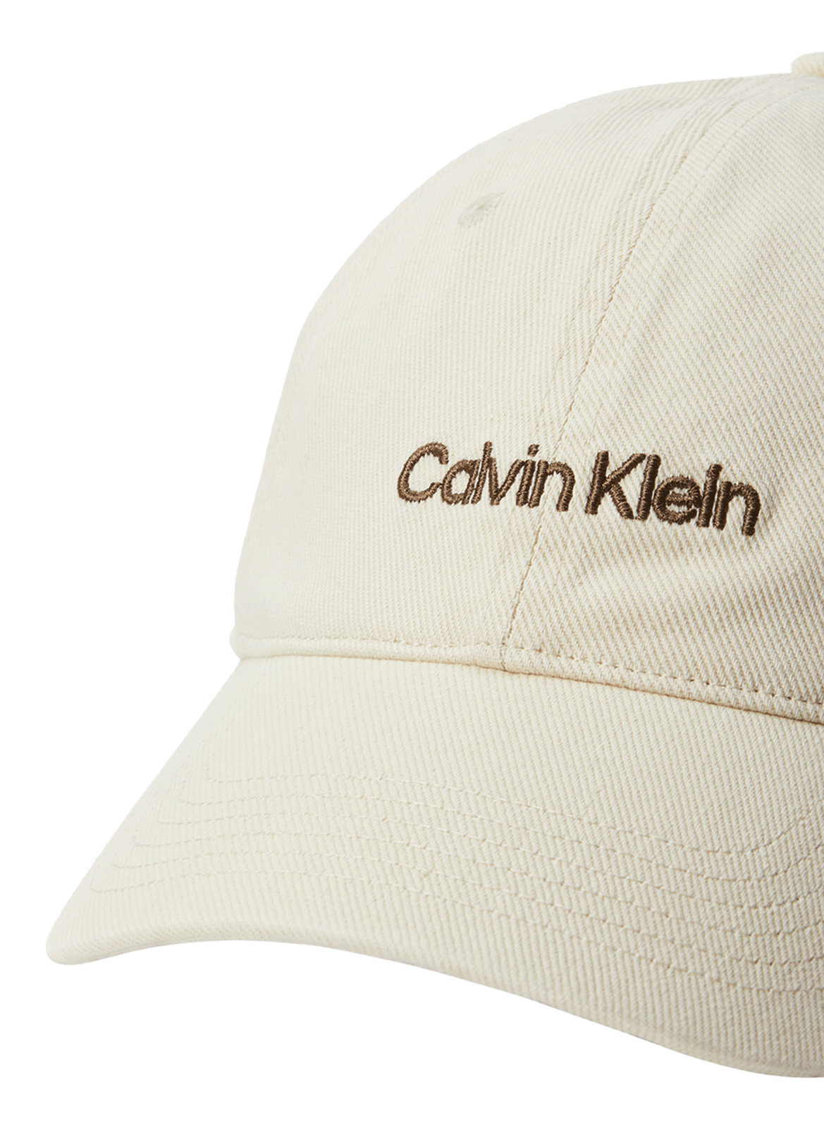 Casquette brodée en denim CALVIN KLEIN Blanc