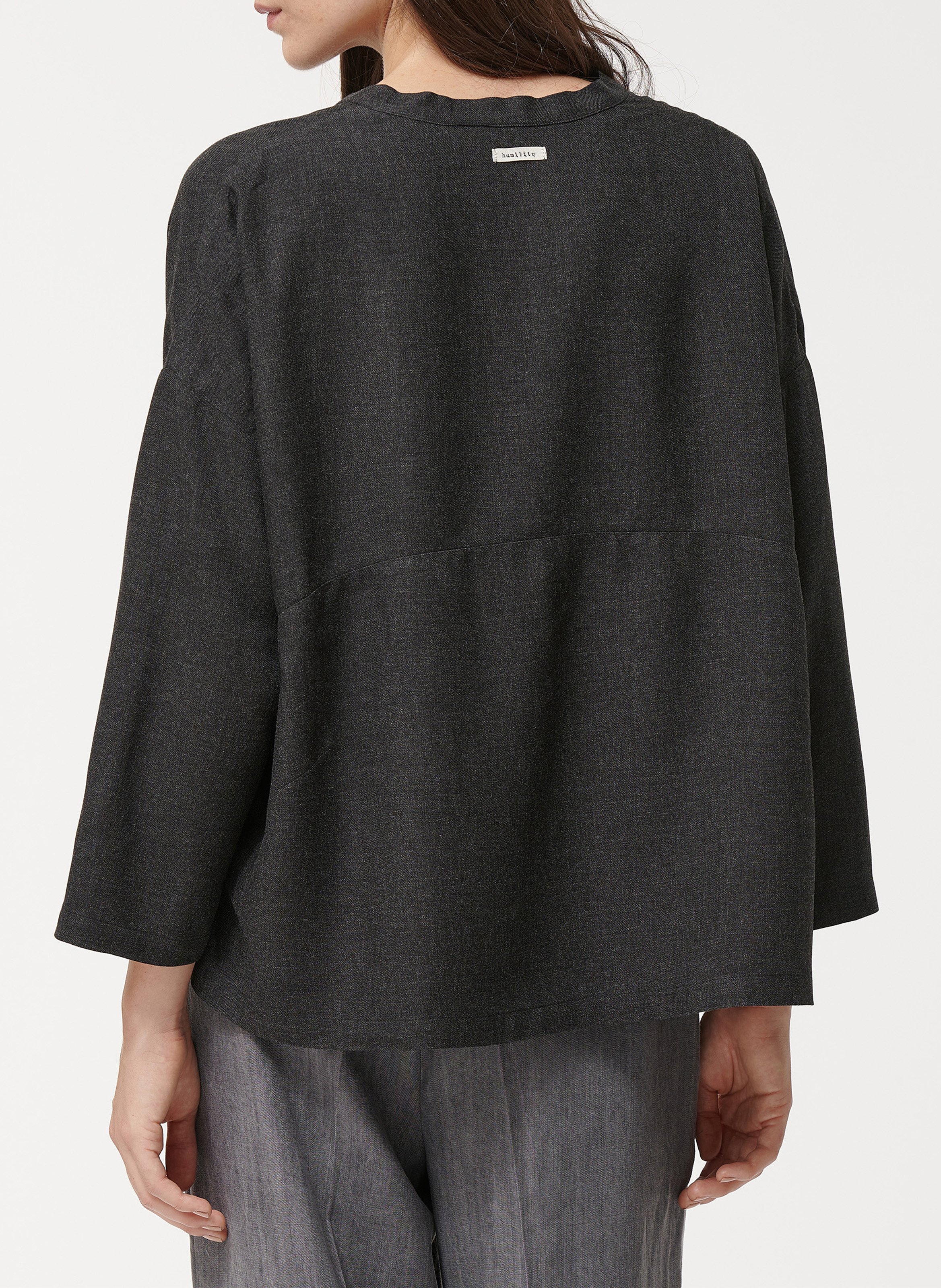 Chemise col tunisien  HUMILITY Argent