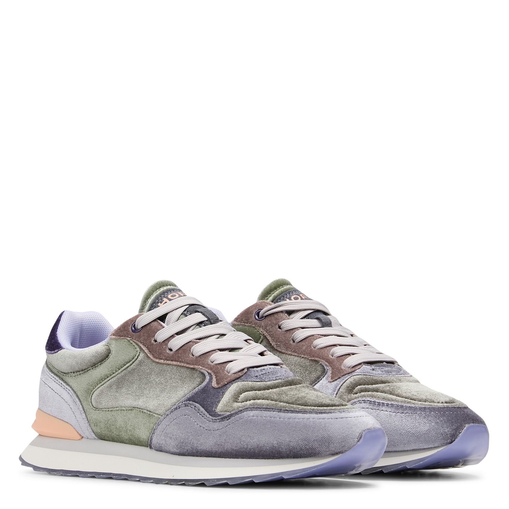 Baskets basses en velours HOFF Vert