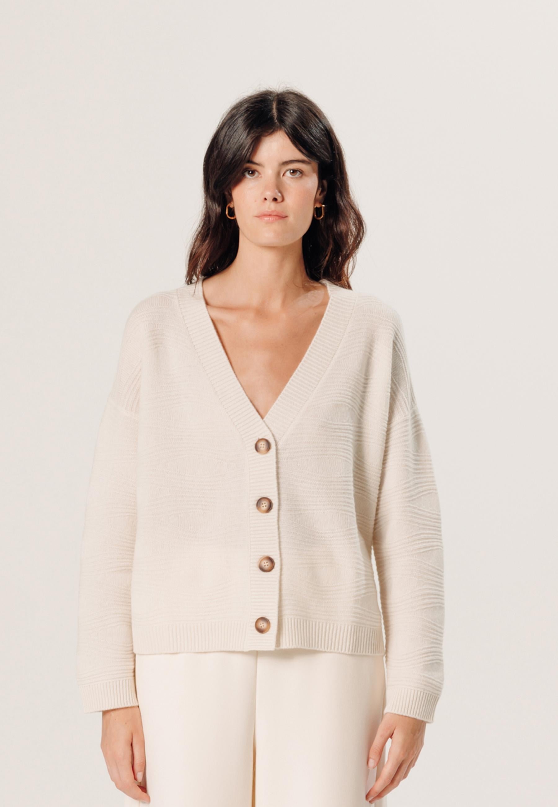 Cashmere fancy waistcoat RODIER White