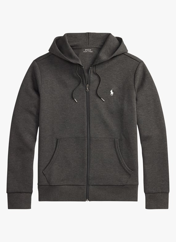 Zip-Up soft cotton hoodie Grey Polo ralph lauren - Men | Place des Zip-Up soft cotton hoodie Grey Polo ralph lauren - Men | Place des