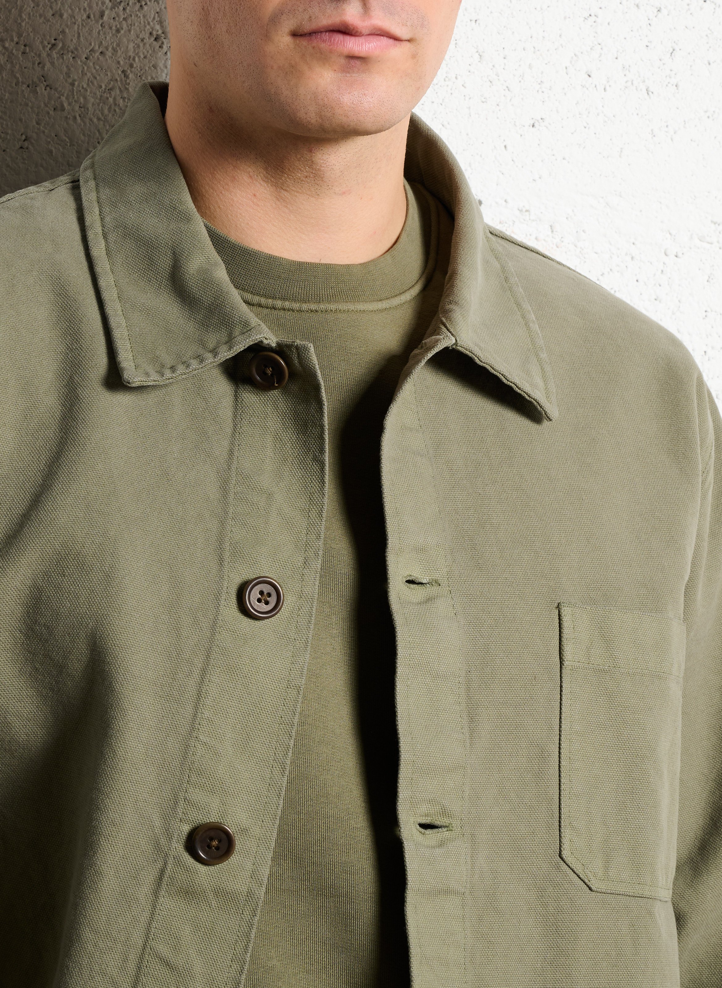 Baumwolljacke im Workwear-Stil COLORFUL STANDARD Grun