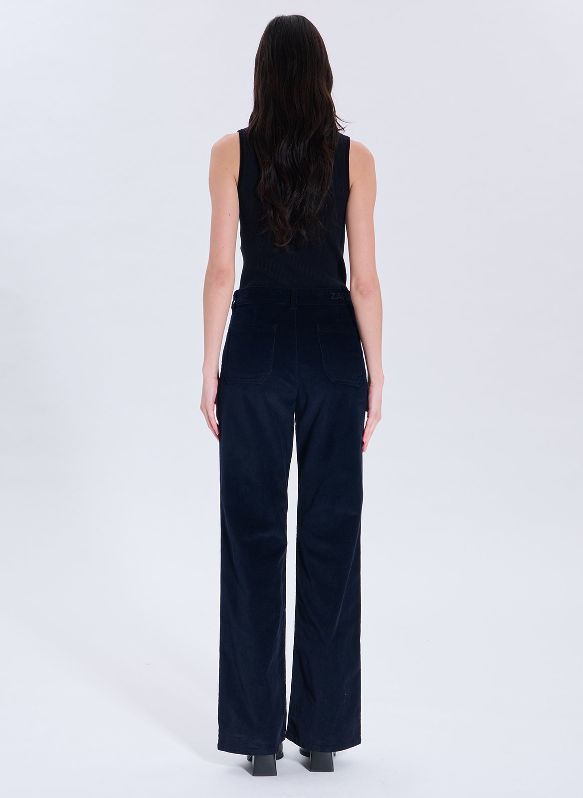 Flared jeans - katoenblend ZAPA Blauw