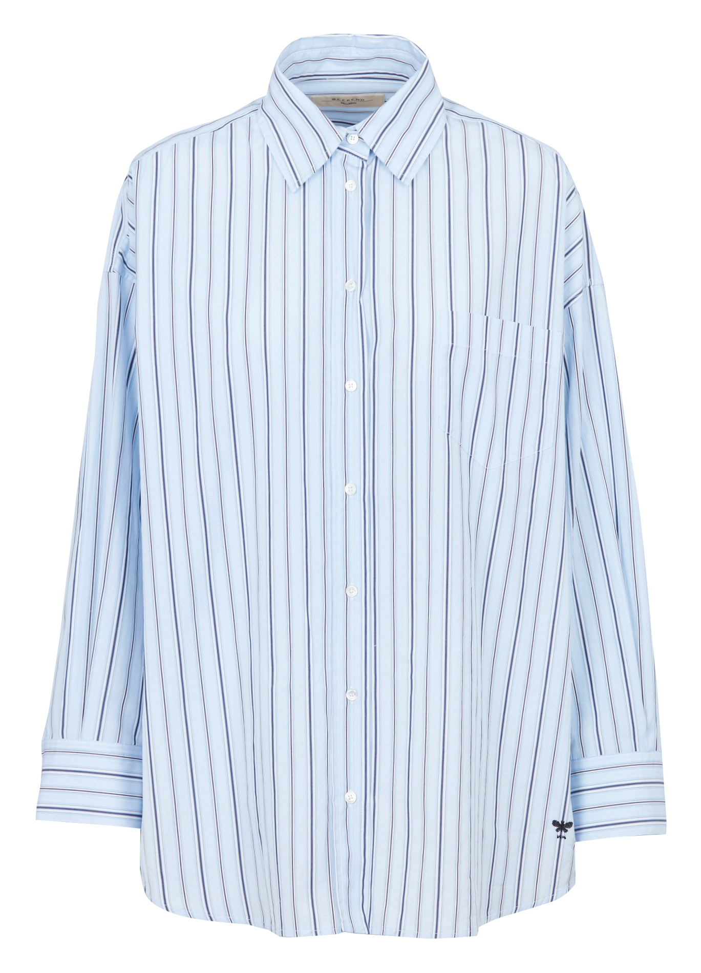 Chemise ample boutonnée à rayures MAX MARA WEEK END Bleu