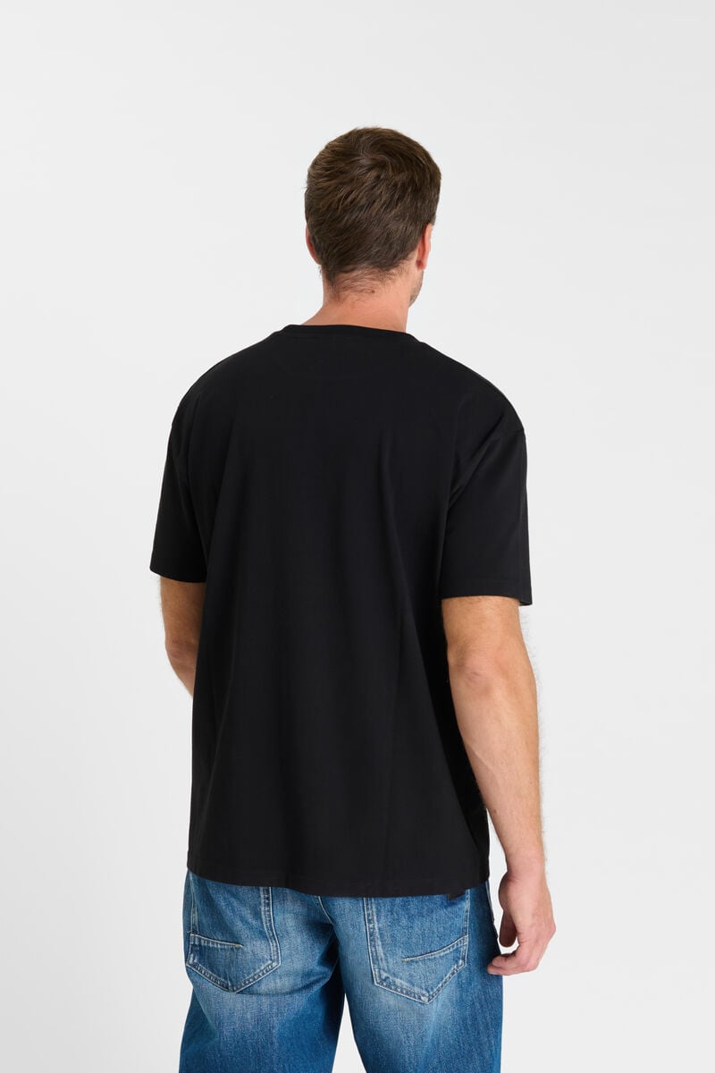 Tommy Badge T-shirt LE TEMPS DES CERISES Black