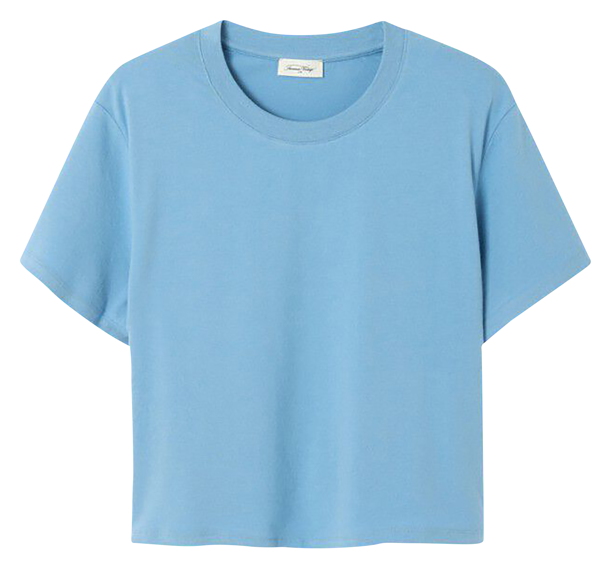 Meliertes Rundhals-T-Shirt aus Baumwoll-Mix AMERICAN VINTAGE