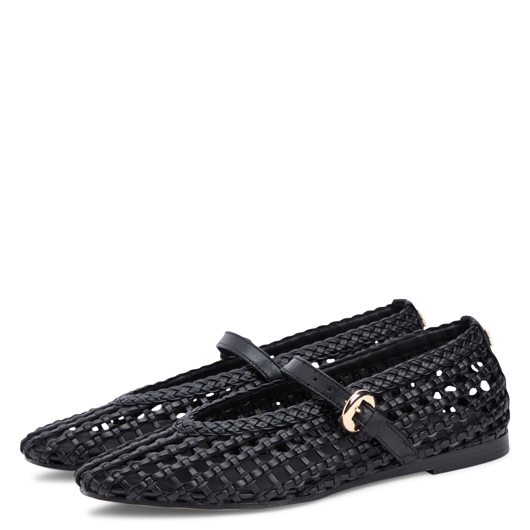 Ballerines à bride tressée TOMMY HILFIGER Noir