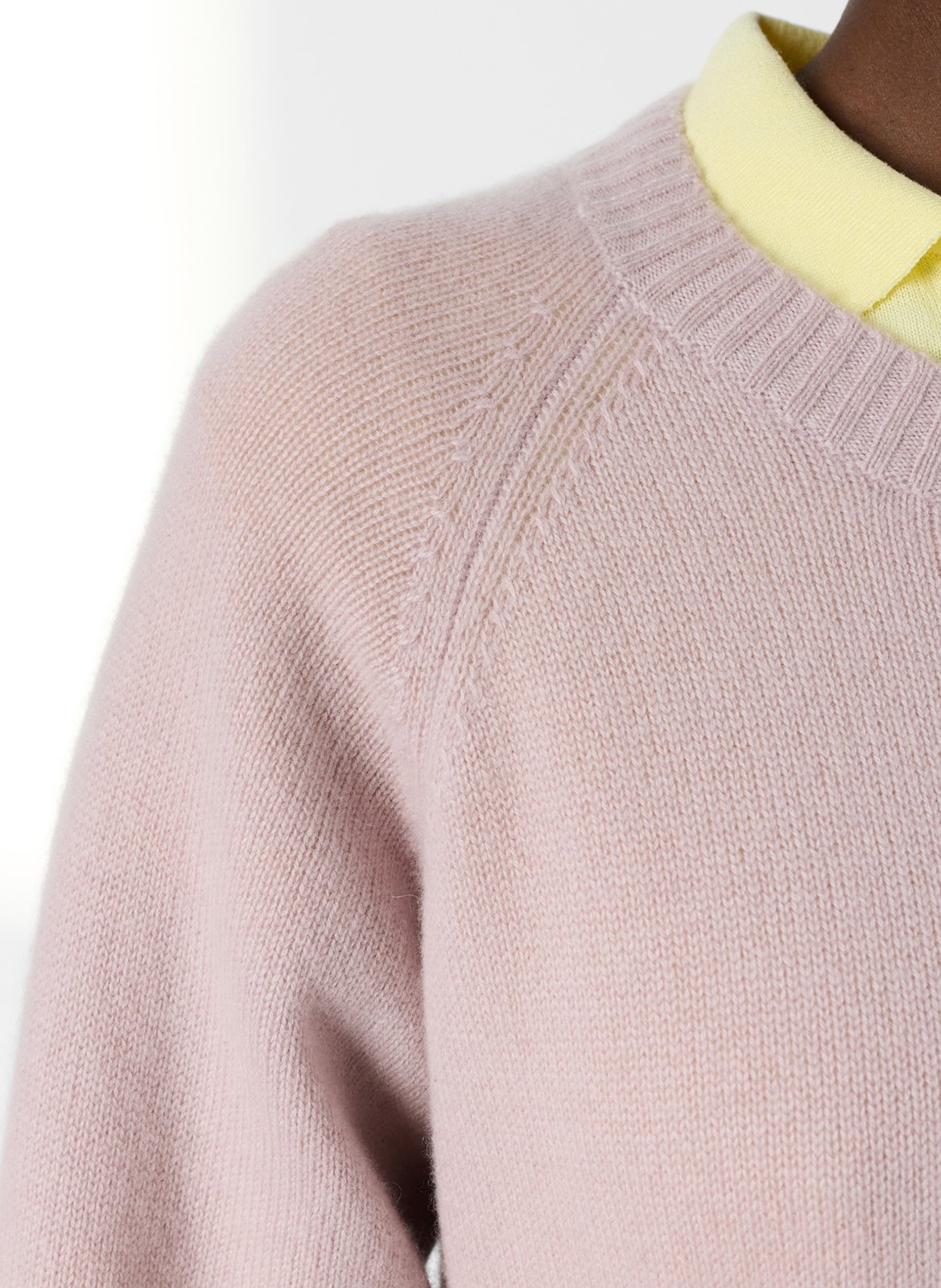 Straight cotton sweater with round neck GERARD DAREL Pink