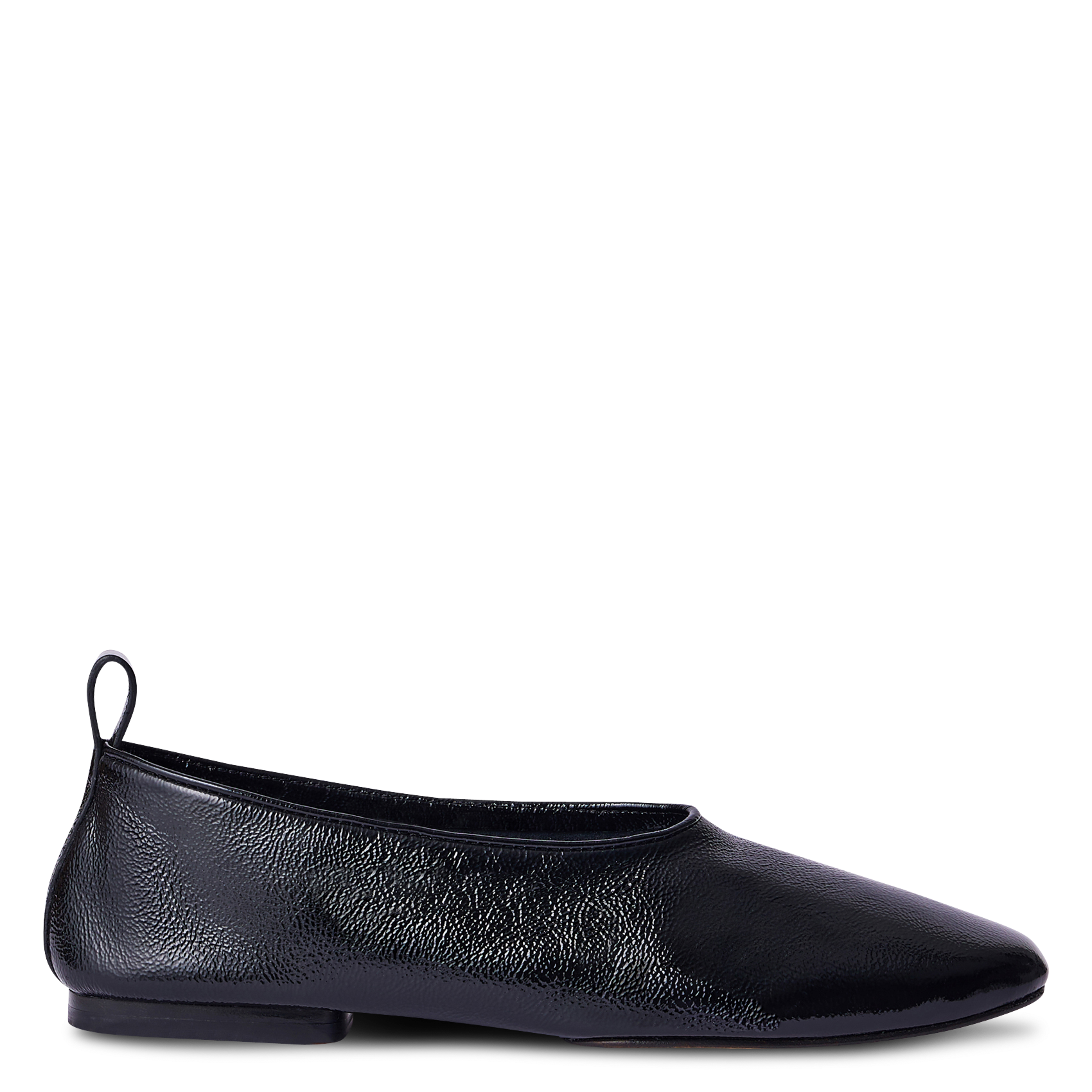 Ballerines en cuir brillant SOEUR Noir