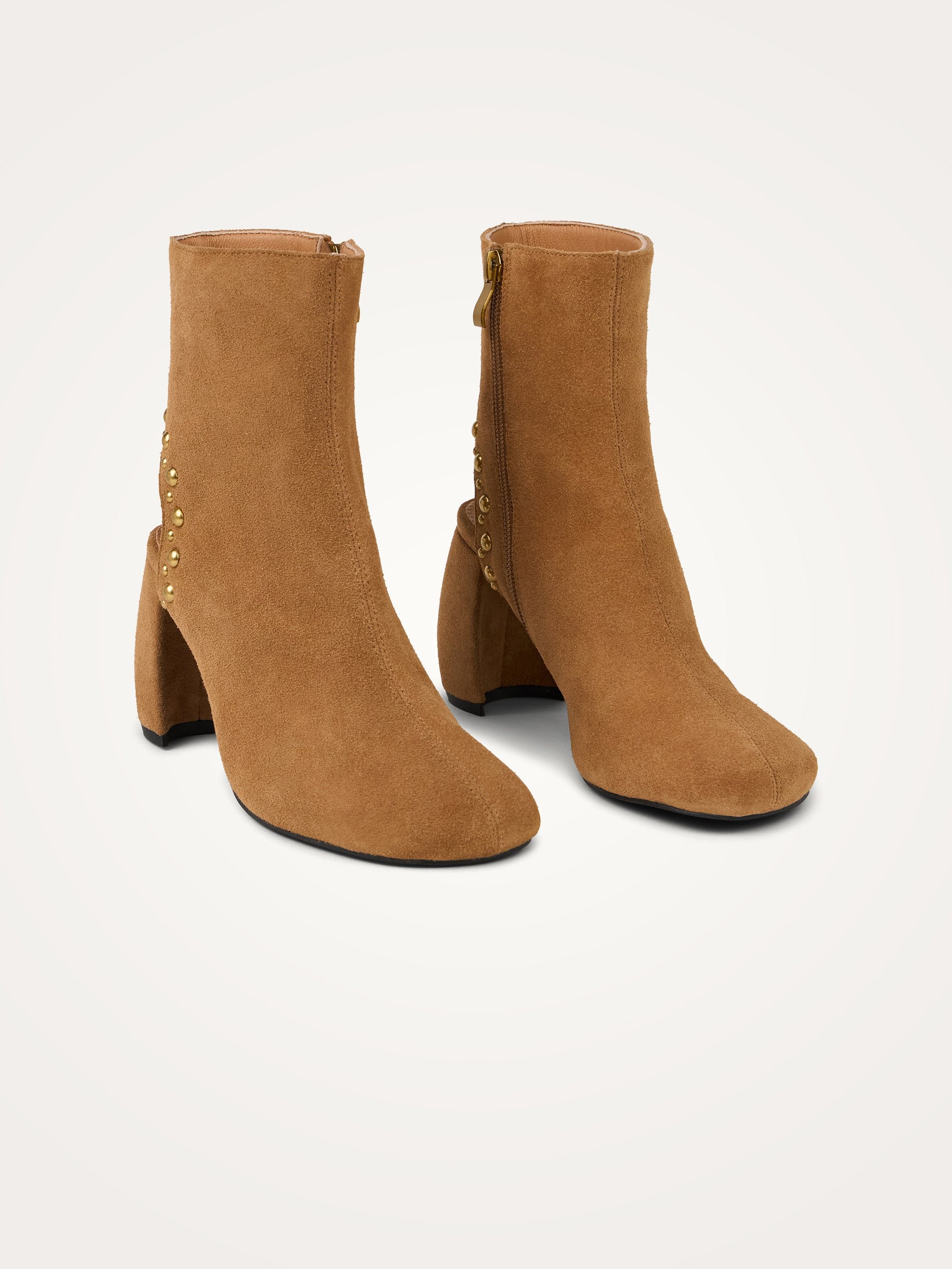 Half-moon heel ankle boots VANESSA WU Brown