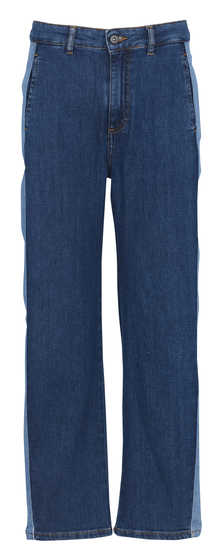 Straight organic cotton-blend jeans LA FEE MARABOUTEE Blue