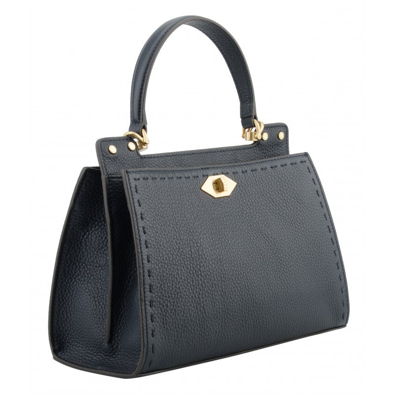 Handbag in calfskin Blue