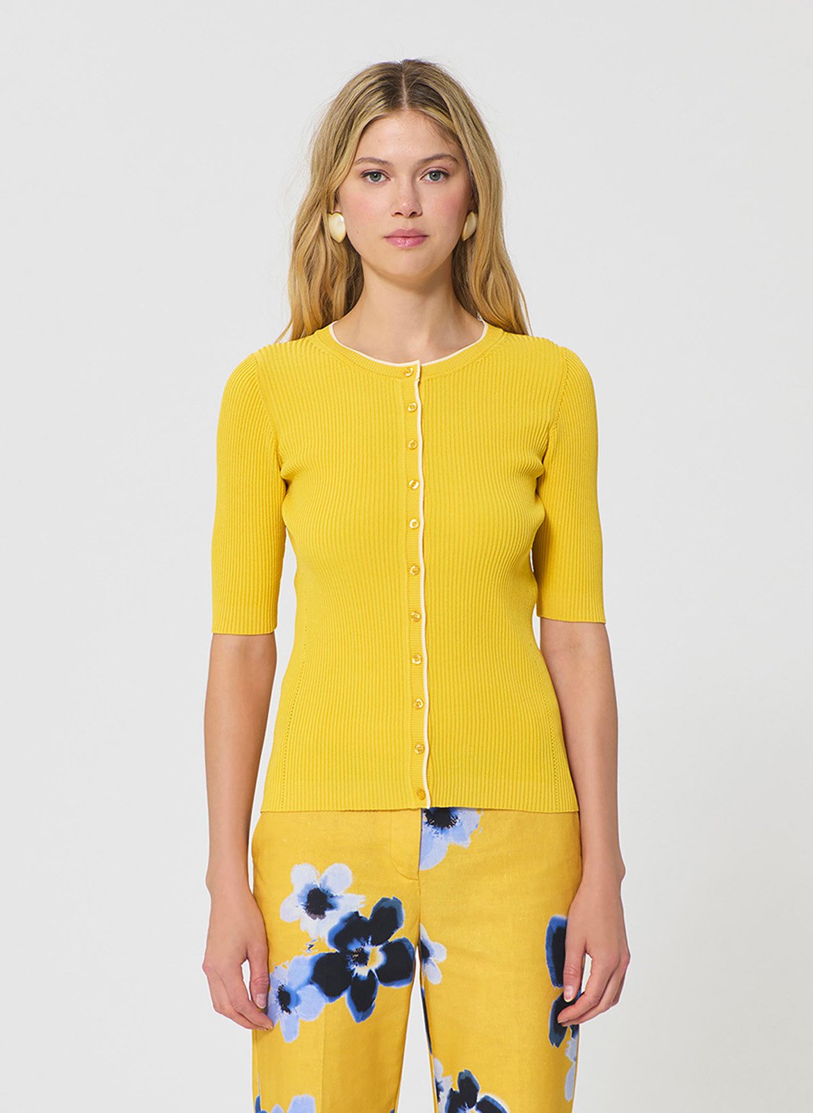 Angepasstes Rundhals-Strickweste TARA JARMON