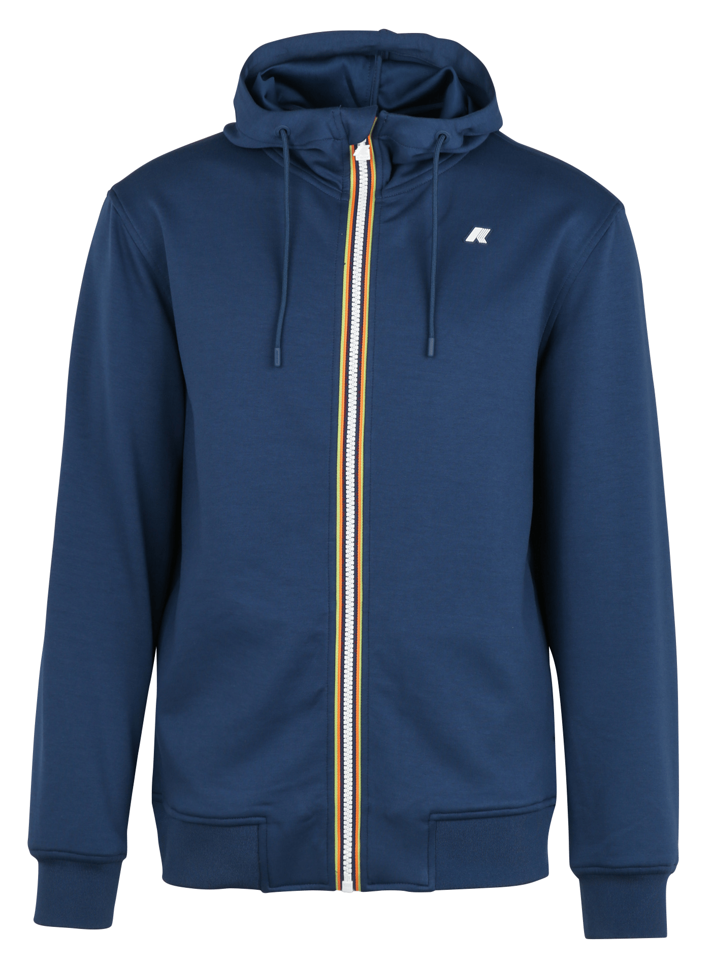 Straight-cut hooded jacket K-WAY Blue