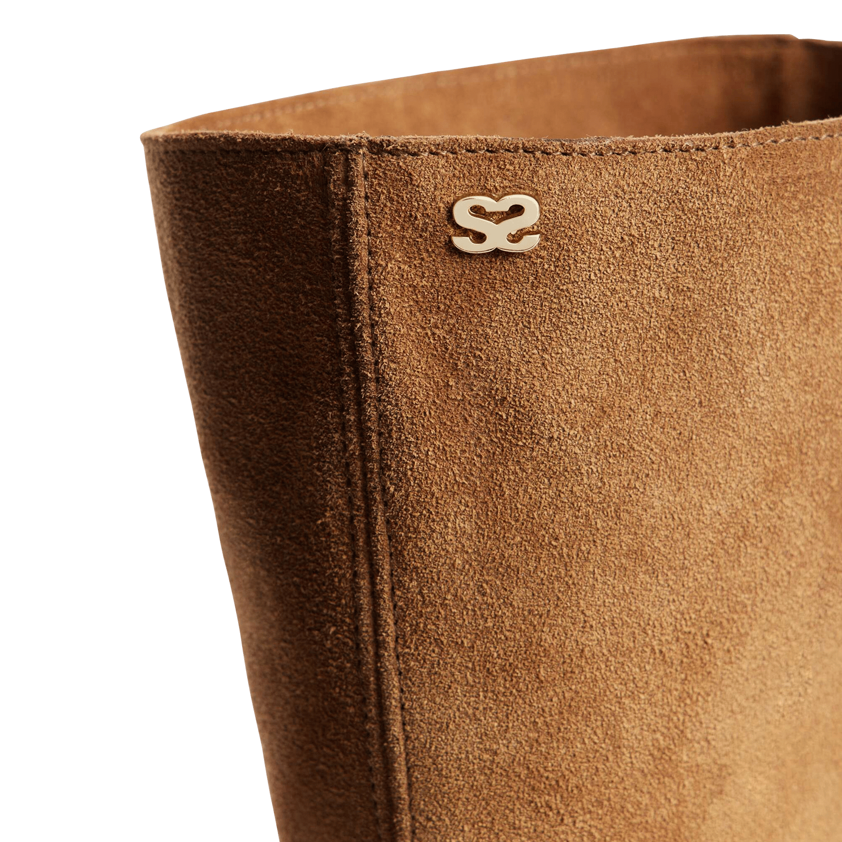 Bottes en cuir suédé SANDRO Marron