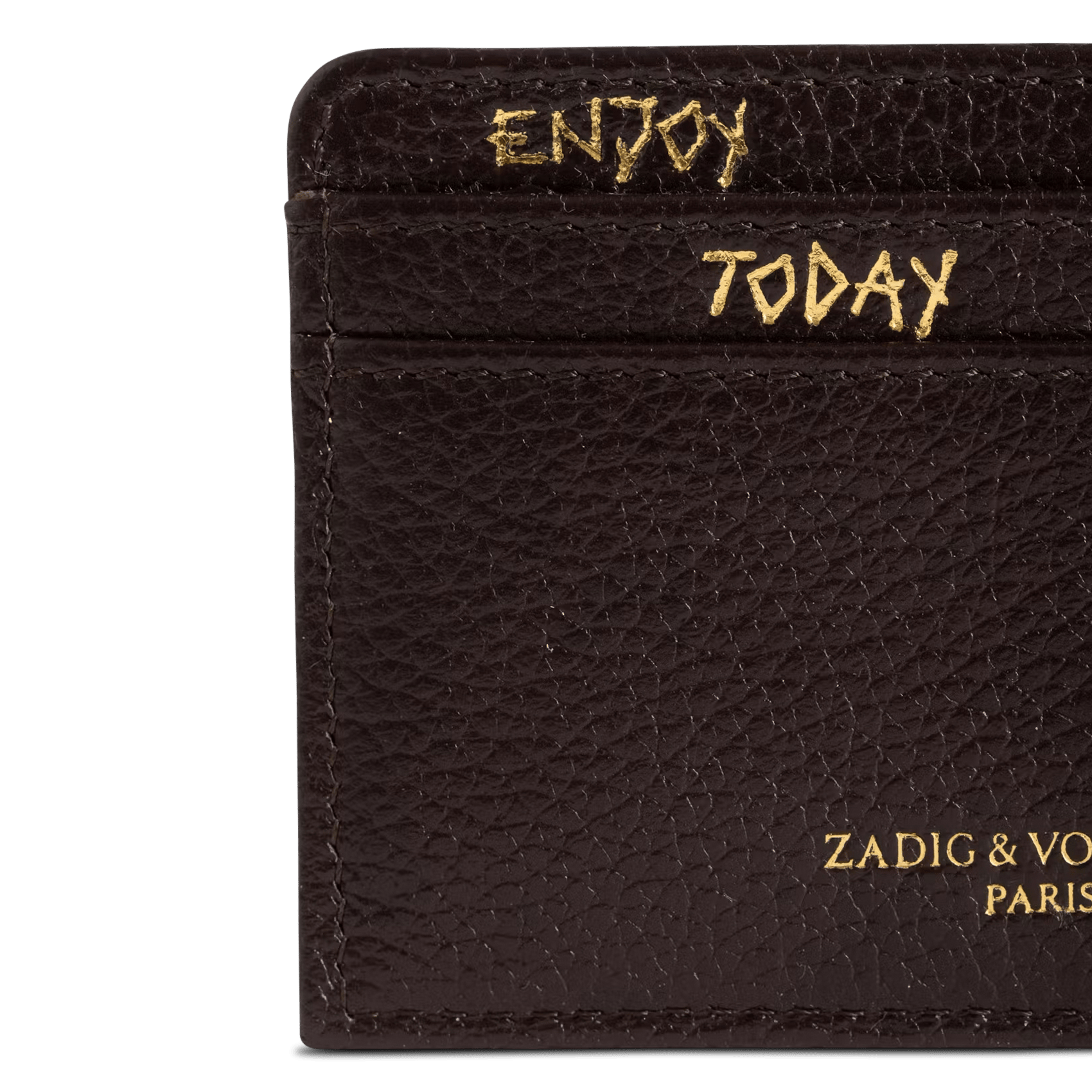 Porte cartes en cuir | Marron ZADIG&VOLTAIRE Femme