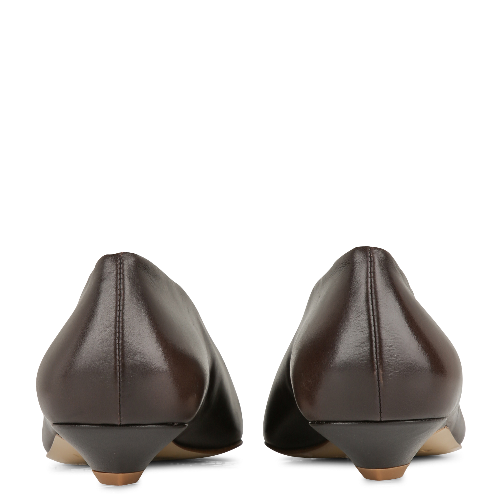 Escarpins en cuir AUGUSTA Marron