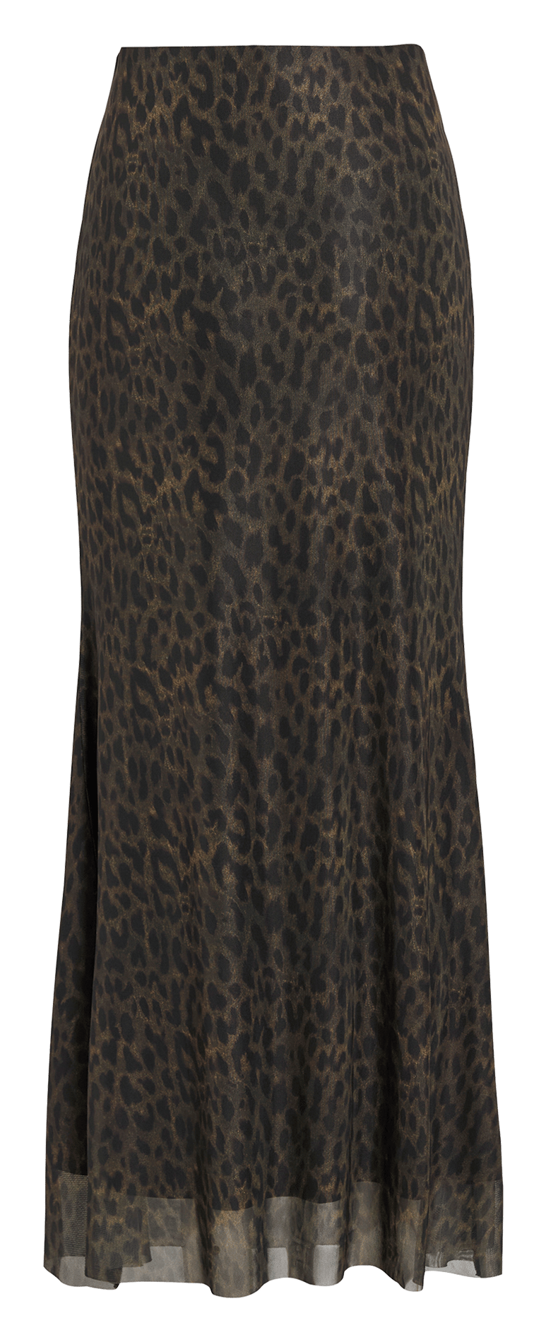 Long flared printed skirt ROUGE EDIT Golden
