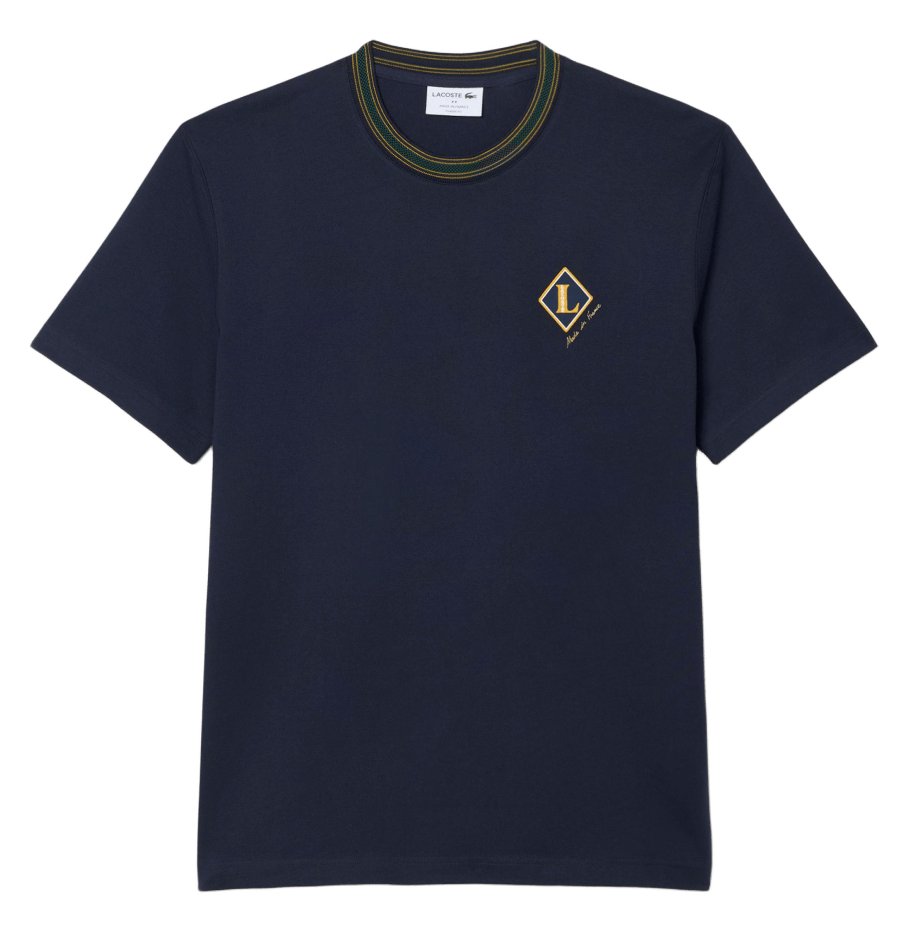 Cotton logo t-shirt LACOSTE Blue