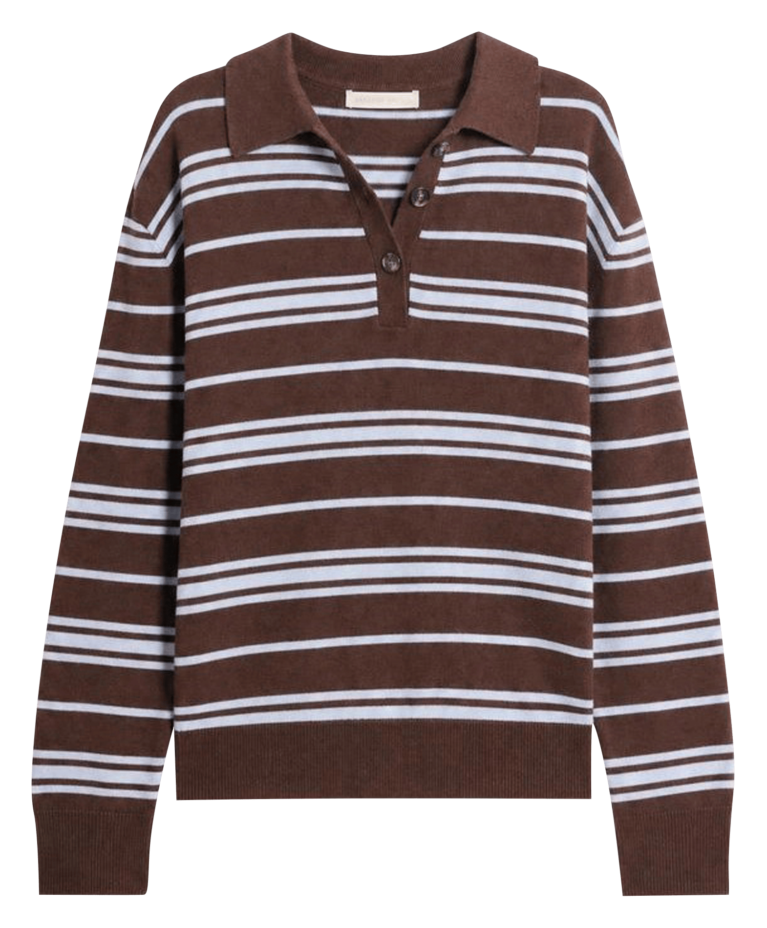 Langarm-Poloshirt aus Wolle VANESSA BRUNO Mehrfarbig