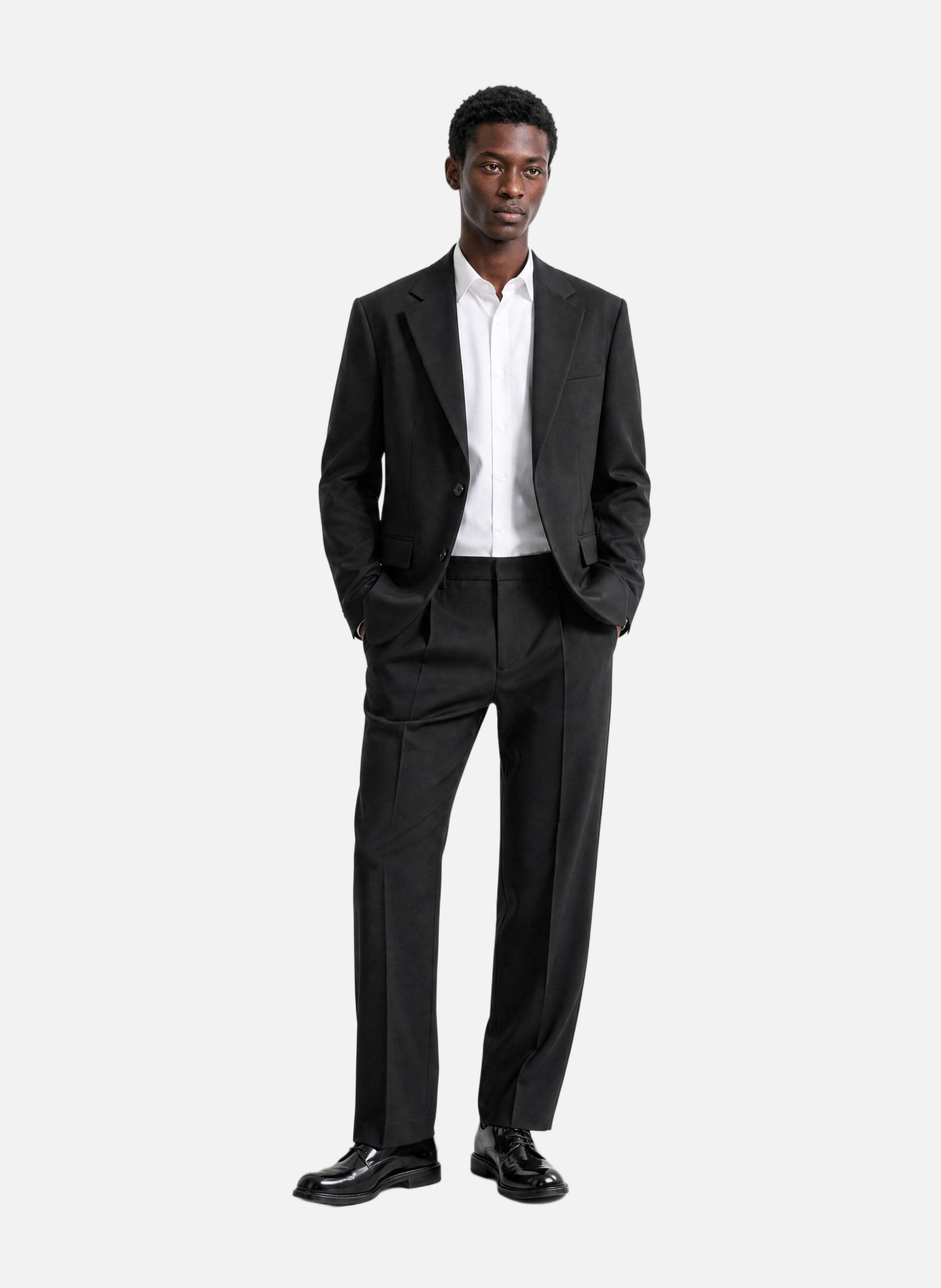 Veste de costume en laine marine THE KOOPLES Noir
