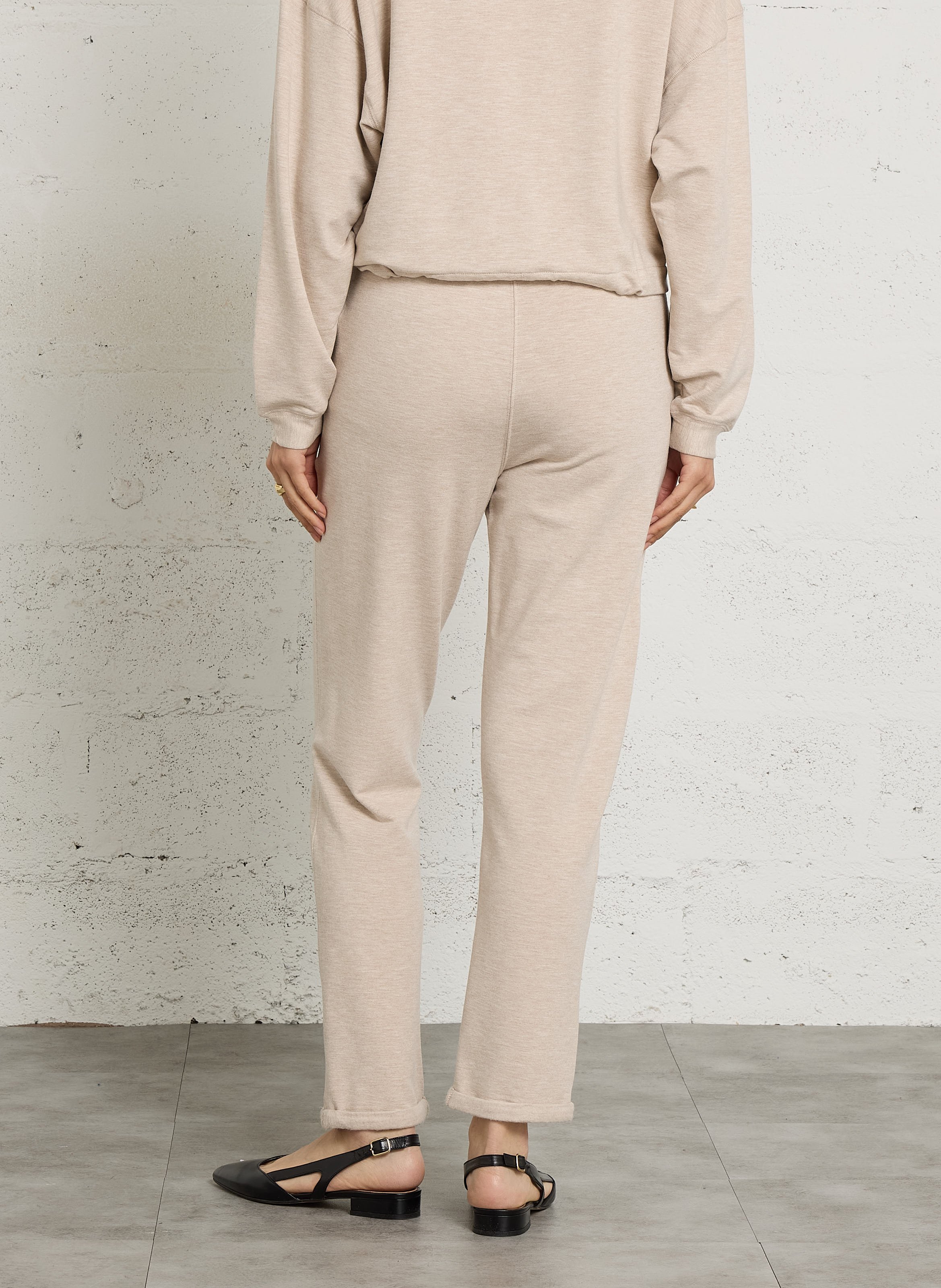 Fleece-Hose MAJESTIC FILATURES Beige