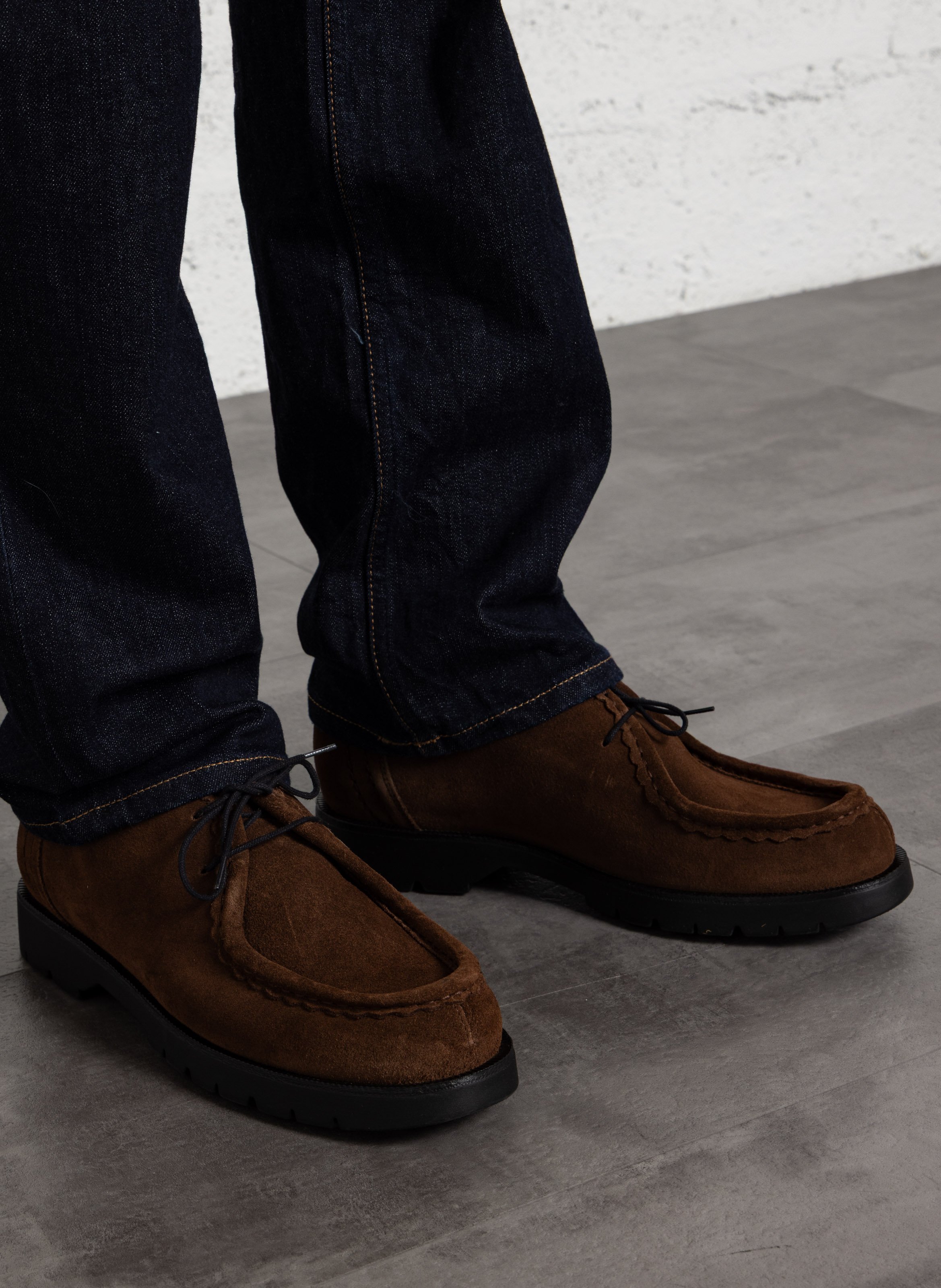 Leather Derby shoes KLEMAN Brown