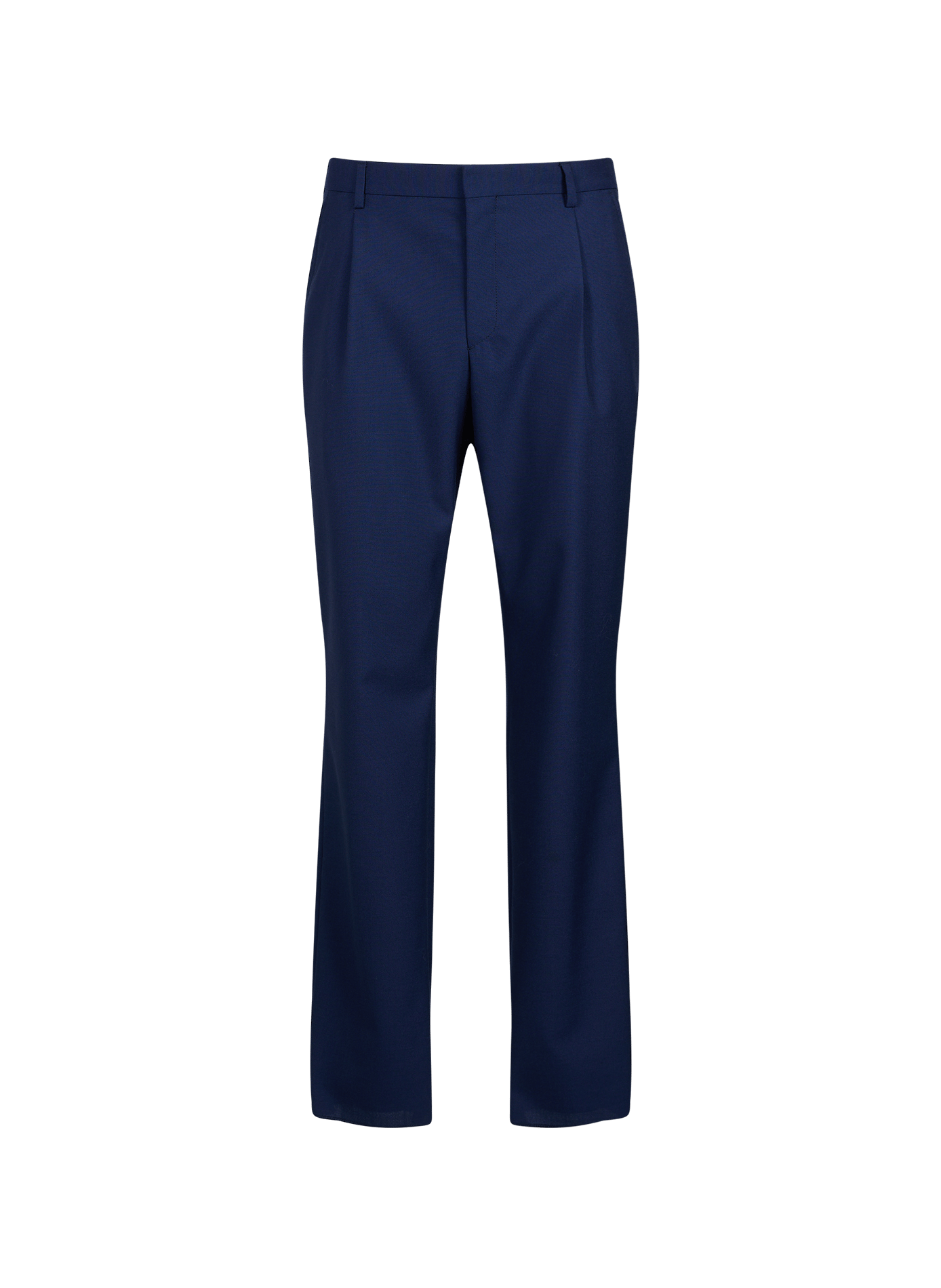 Straight wool suit trousers SAISON 1865 Blue