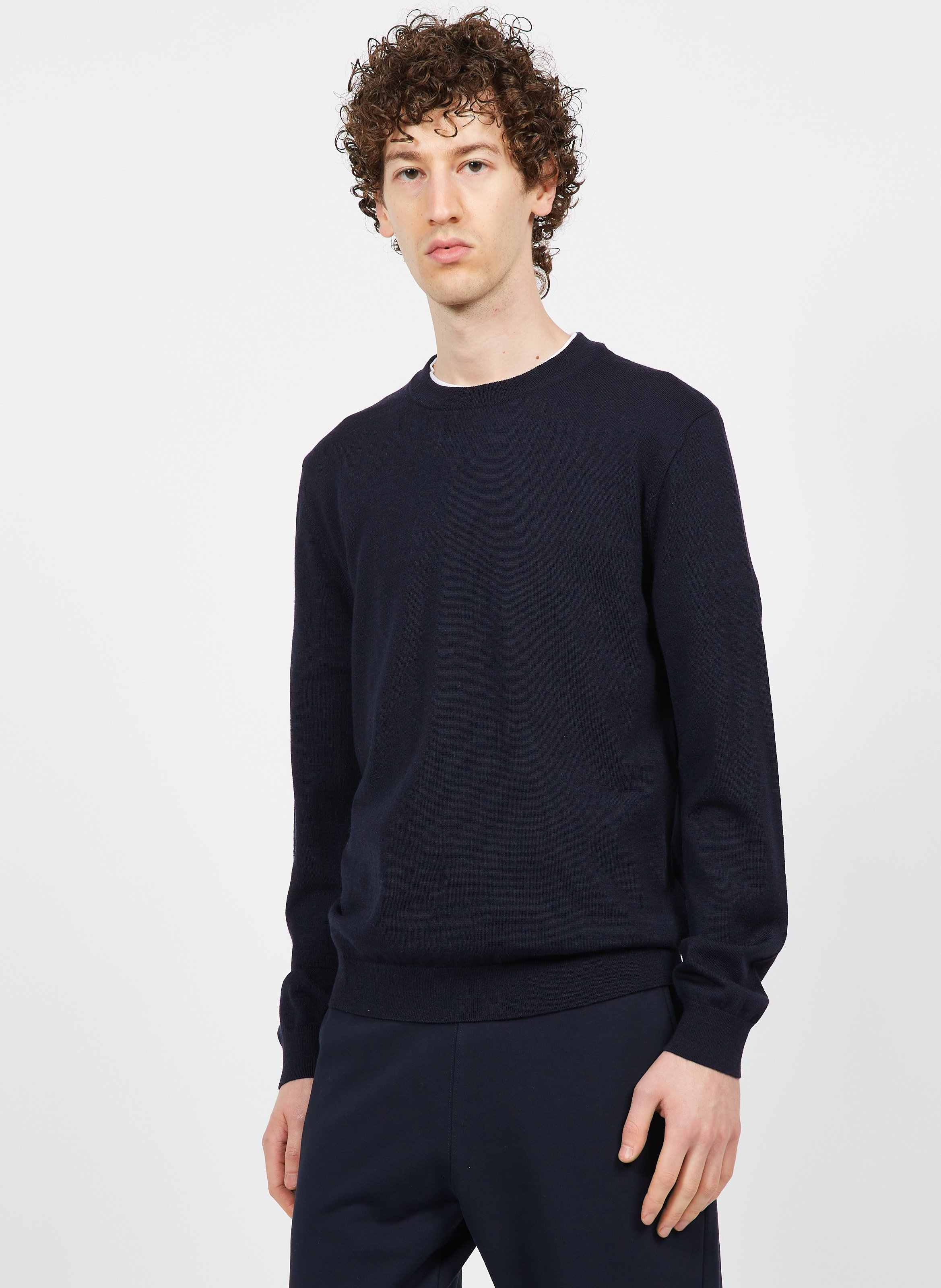 MENS ROUND NECK SWEATER CHAMPAGNE COAST main image 1