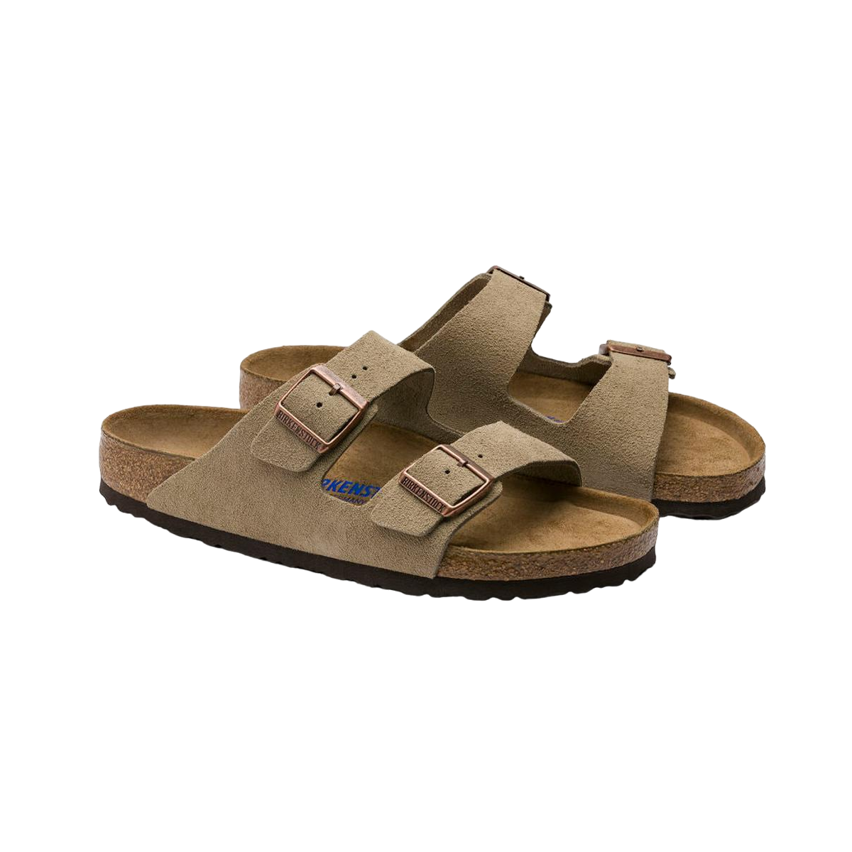 Faux leather sandals BIRKENSTOCK Brown