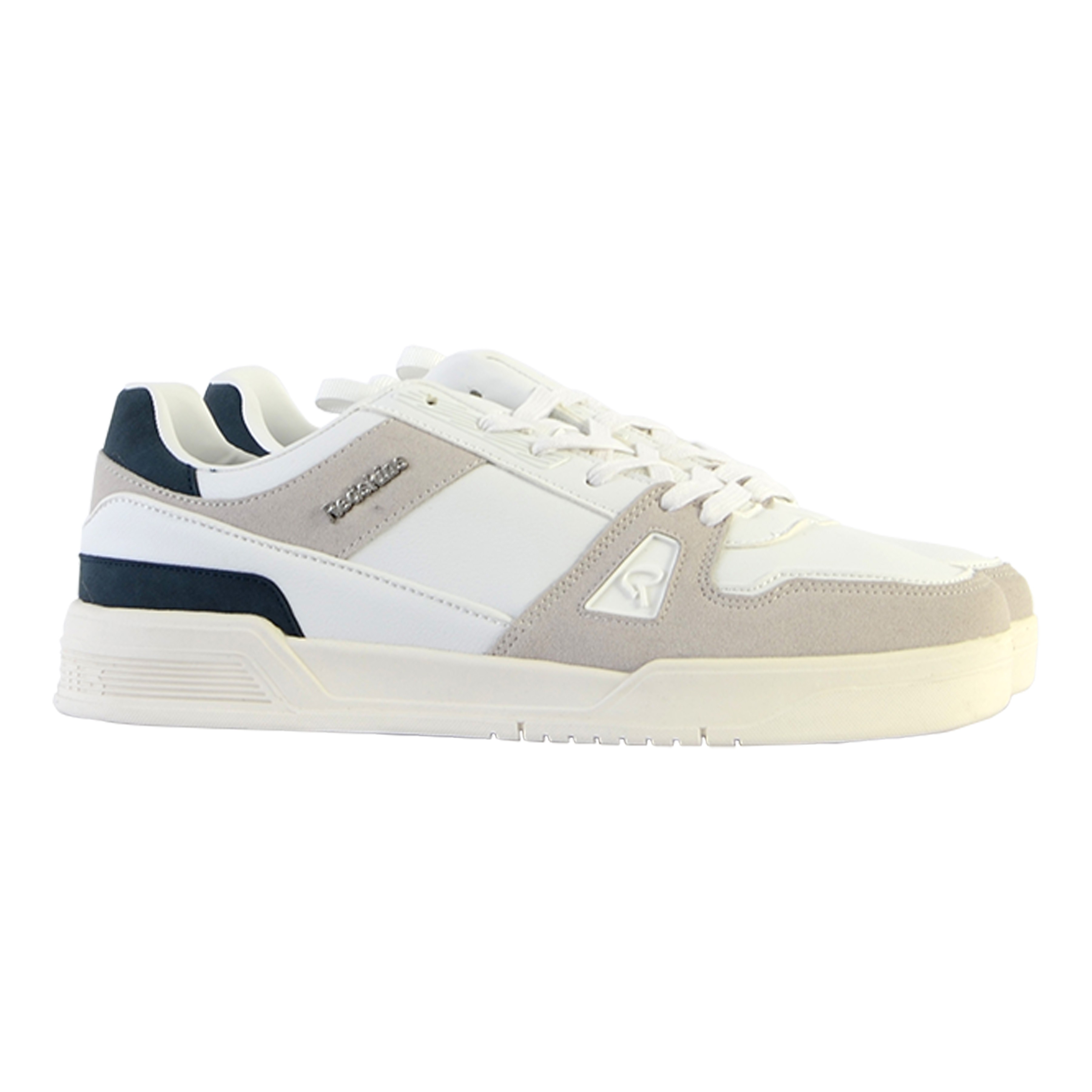 Leather sneakers faster REDSKINS White