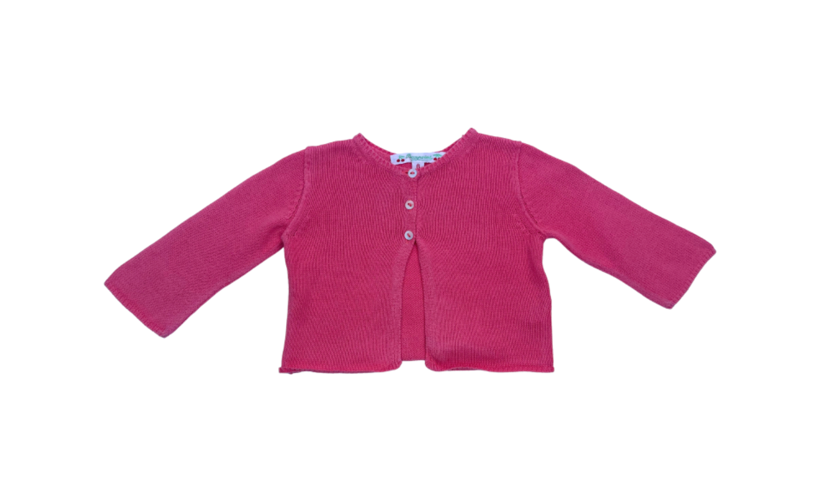 Pink baby cardigan - 6 months BONPOINT - Seconde Main Pink