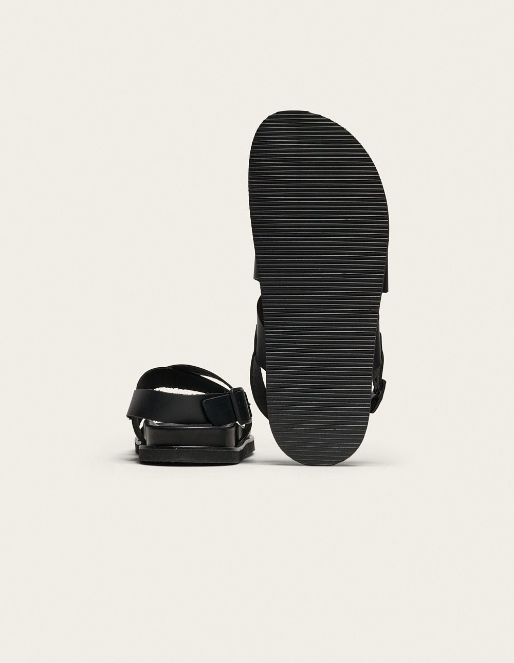 Faux leather sandals ODAJE EX. M.MOUSTACHE Black