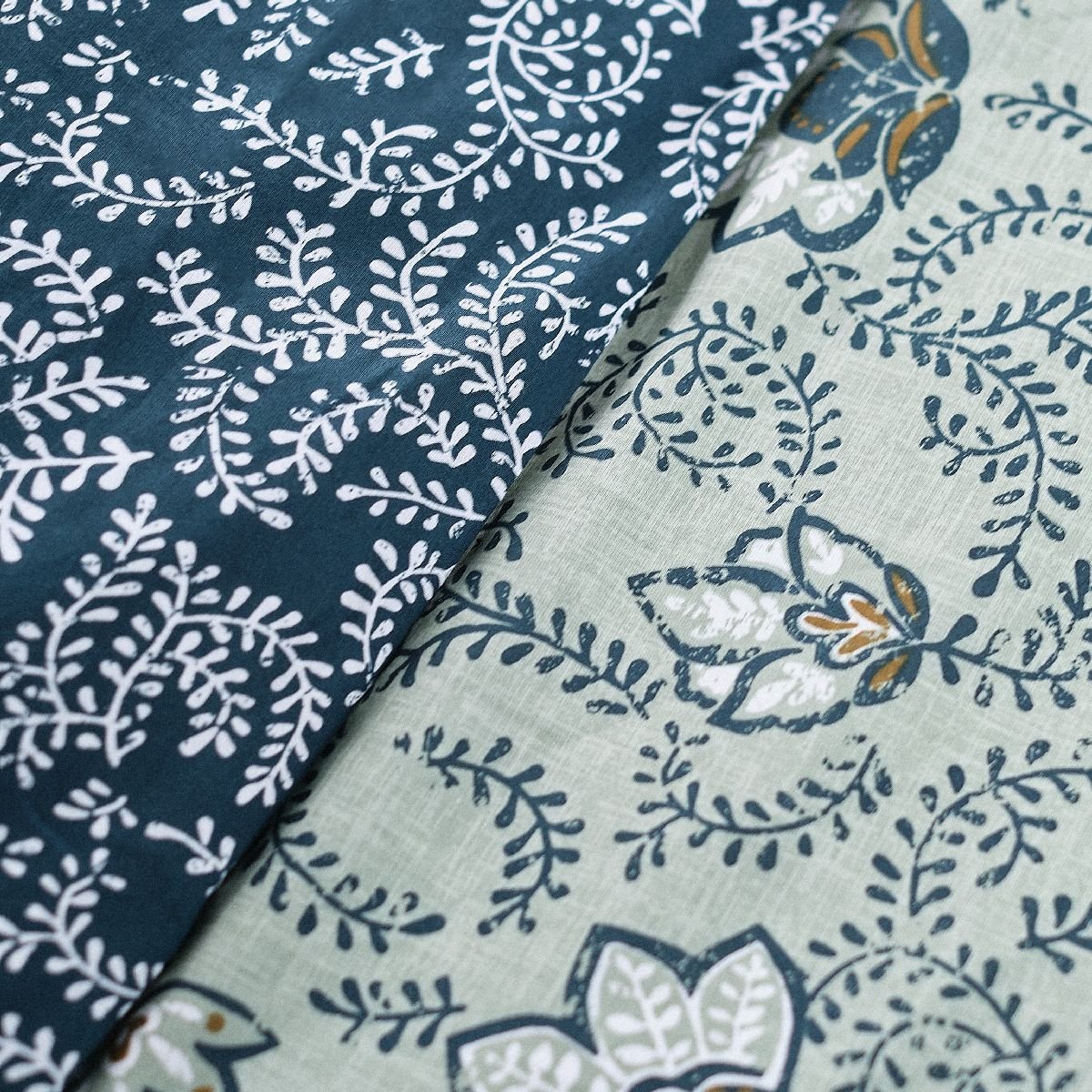 Printed cotton bed set TODAY LINGE DE MAISON Green