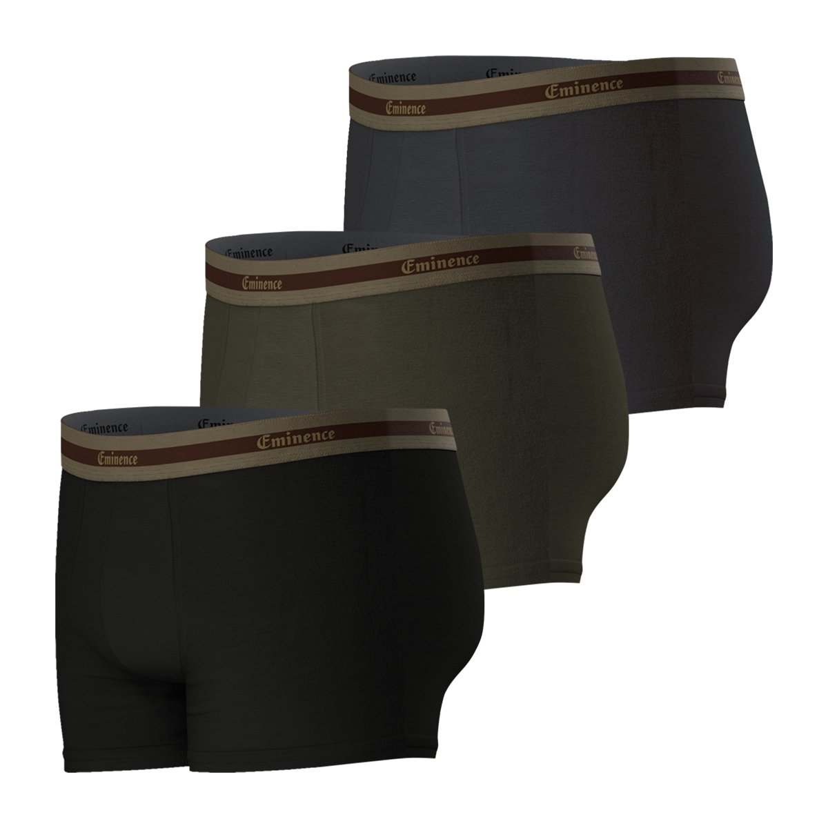 Pack of 3 organic cotton selection boxer shorts EMINENCE Multicolored