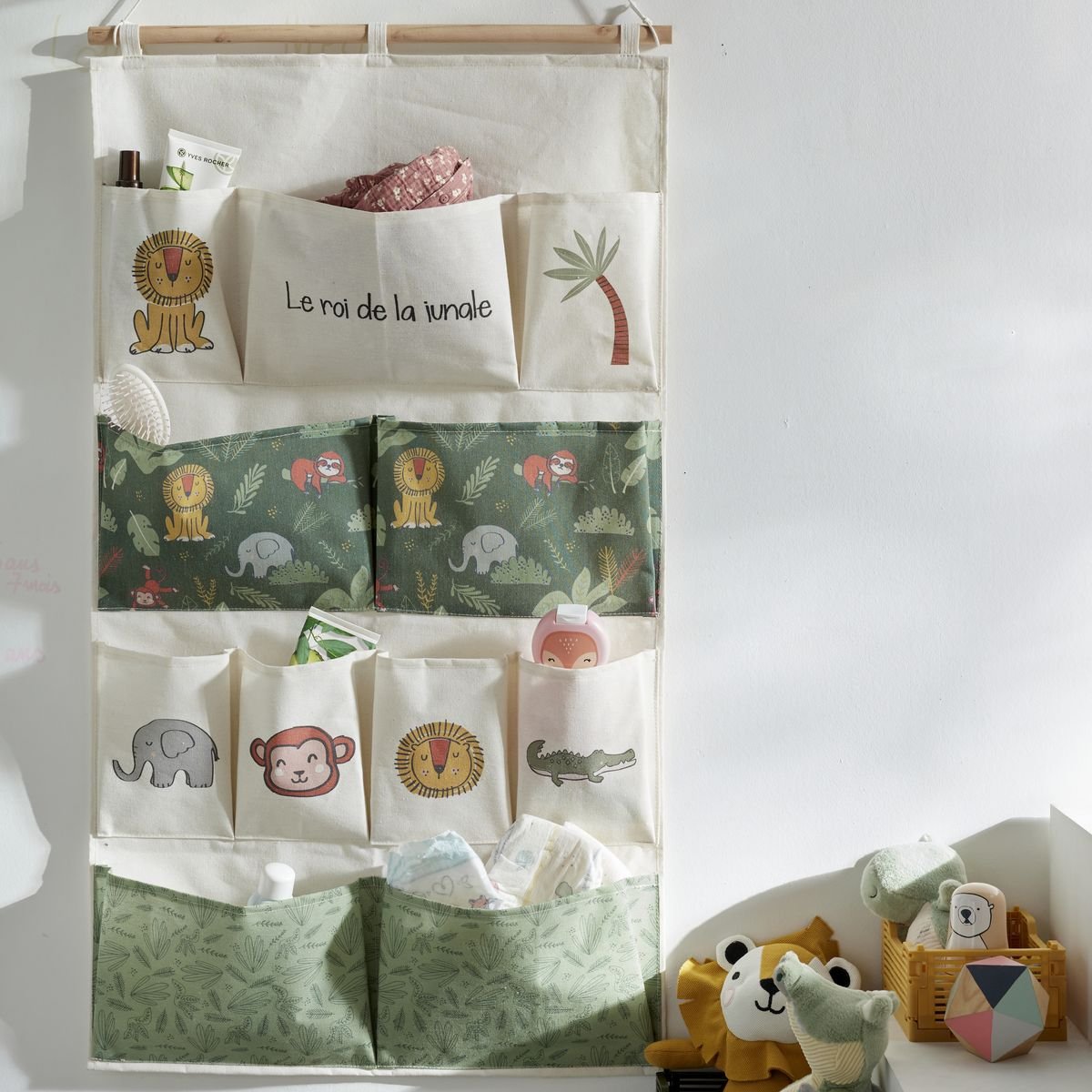 Fabric wall organizer FACTORY White
