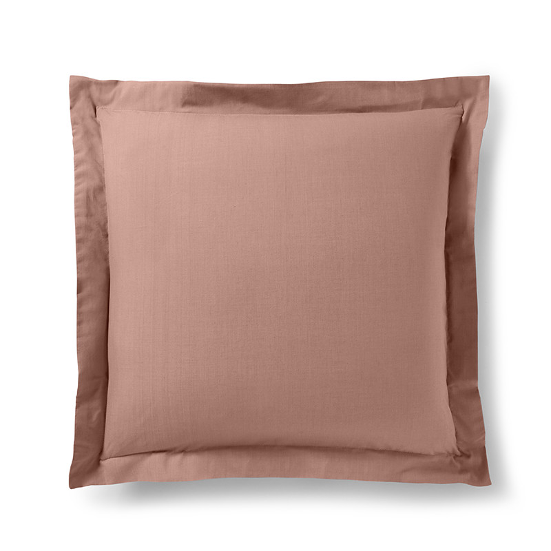 Cotton percale pillow case COTON PUR Pink