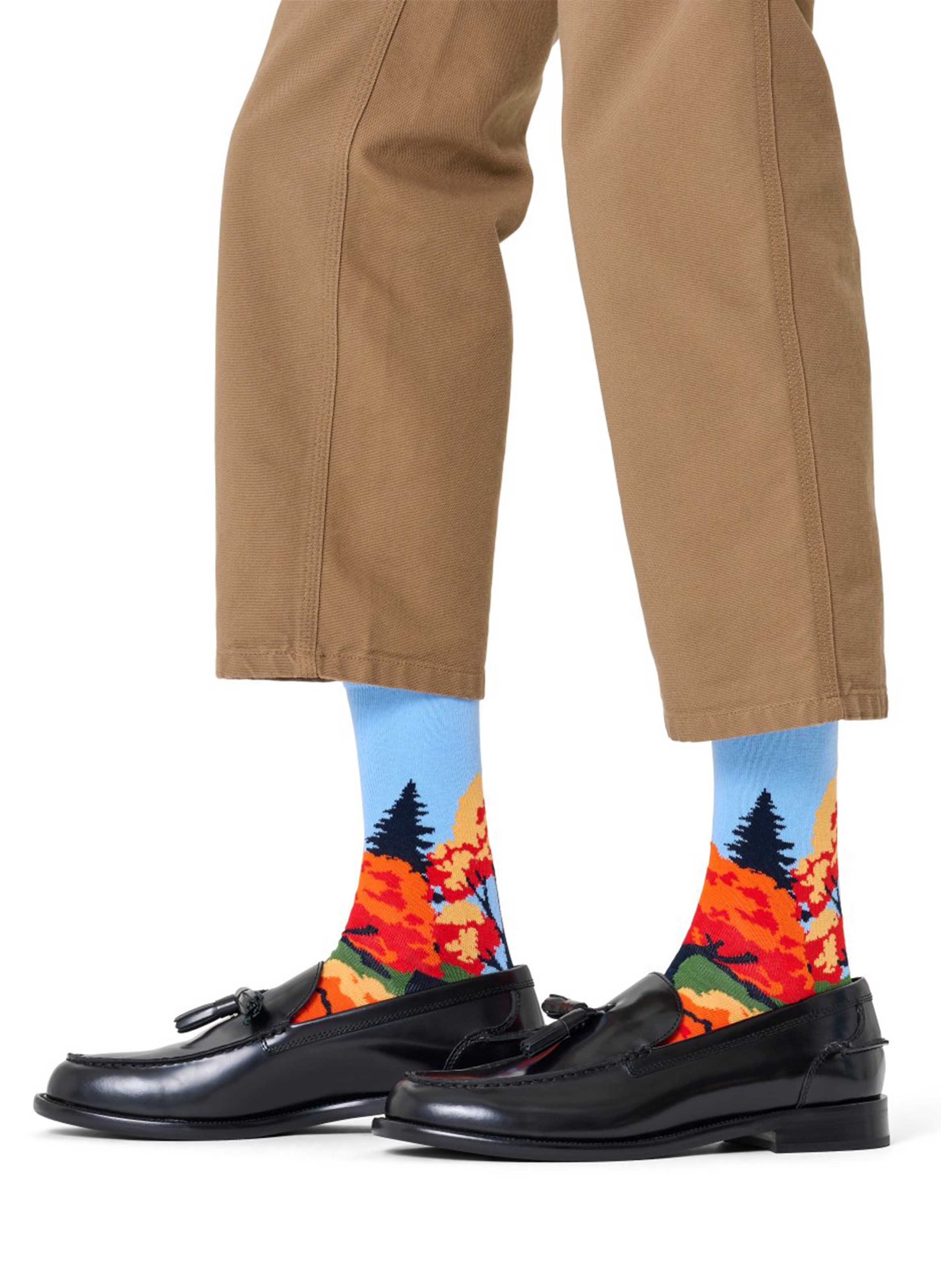 Baumwollsocken mit Logo HAPPY SOCKS Blau