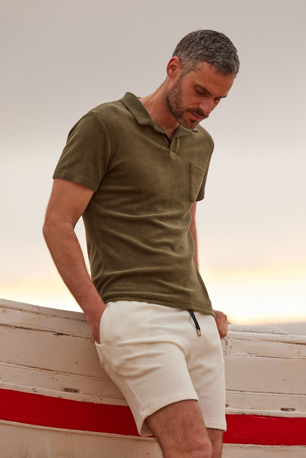 Plain swim shorts with elasticated waistband APNEE White