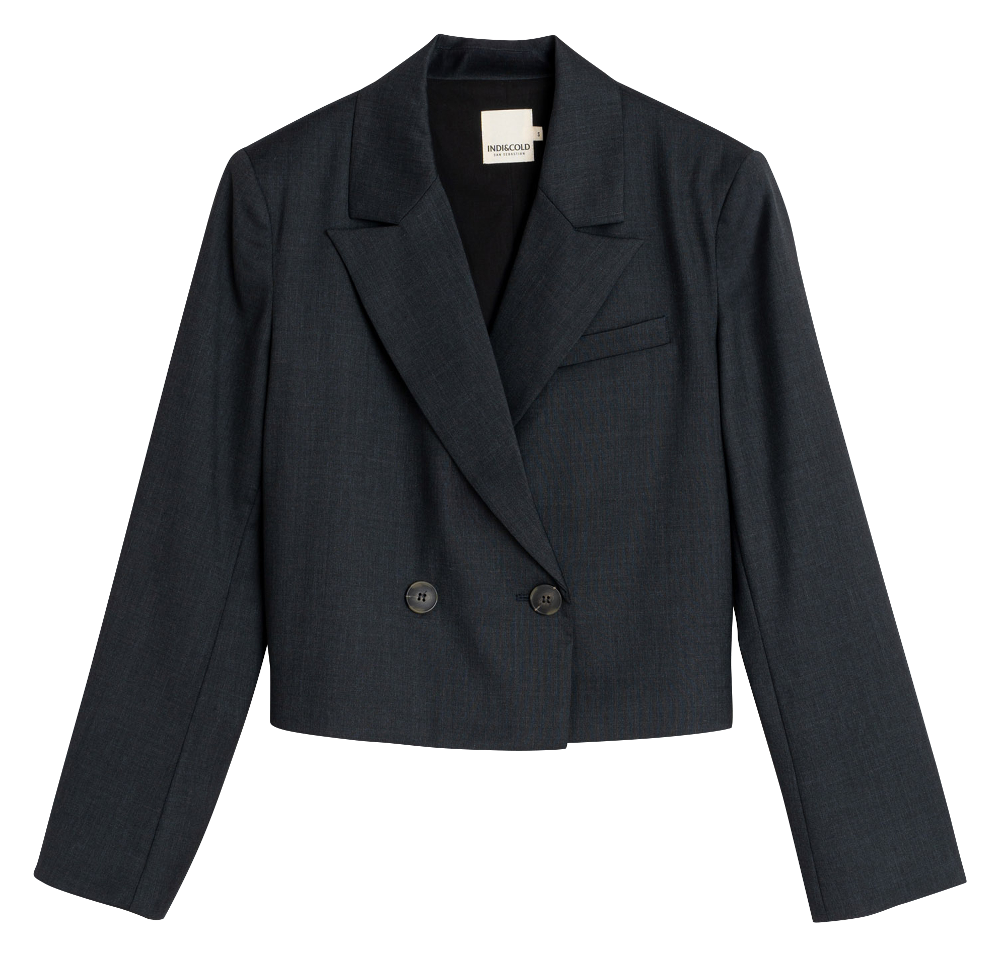 Veste col tailleur  INDI & COLD Noir