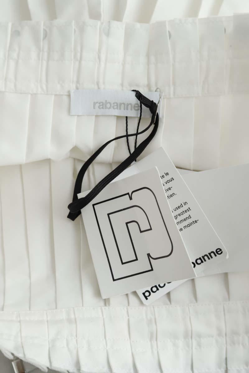 White cotton mini skirt PACO RABANNE - Seconde Main White